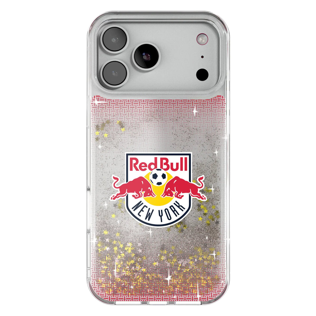 New York Red Bulls Linen Glitter Phone Case for Apple iPhone