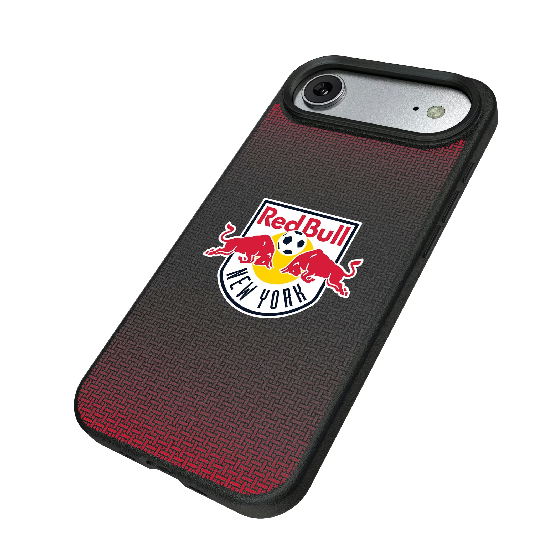 New York Red Bulls Linen iPhone MagSafe Compatible Phone Case for Apple iPhone - Isometric View#Device_iPhone Air