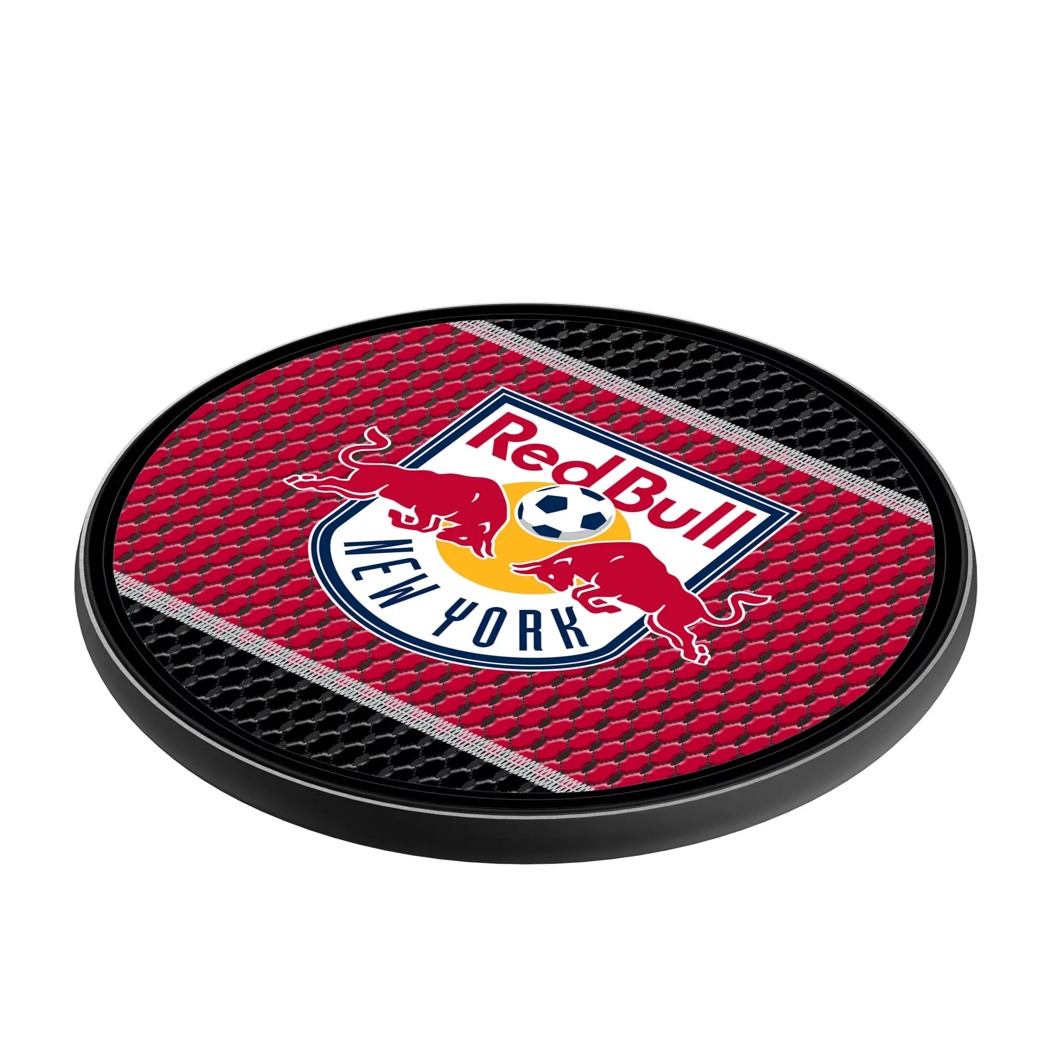 New York Red Bulls Mesh 15-Watt Wireless Charger - Isometric View