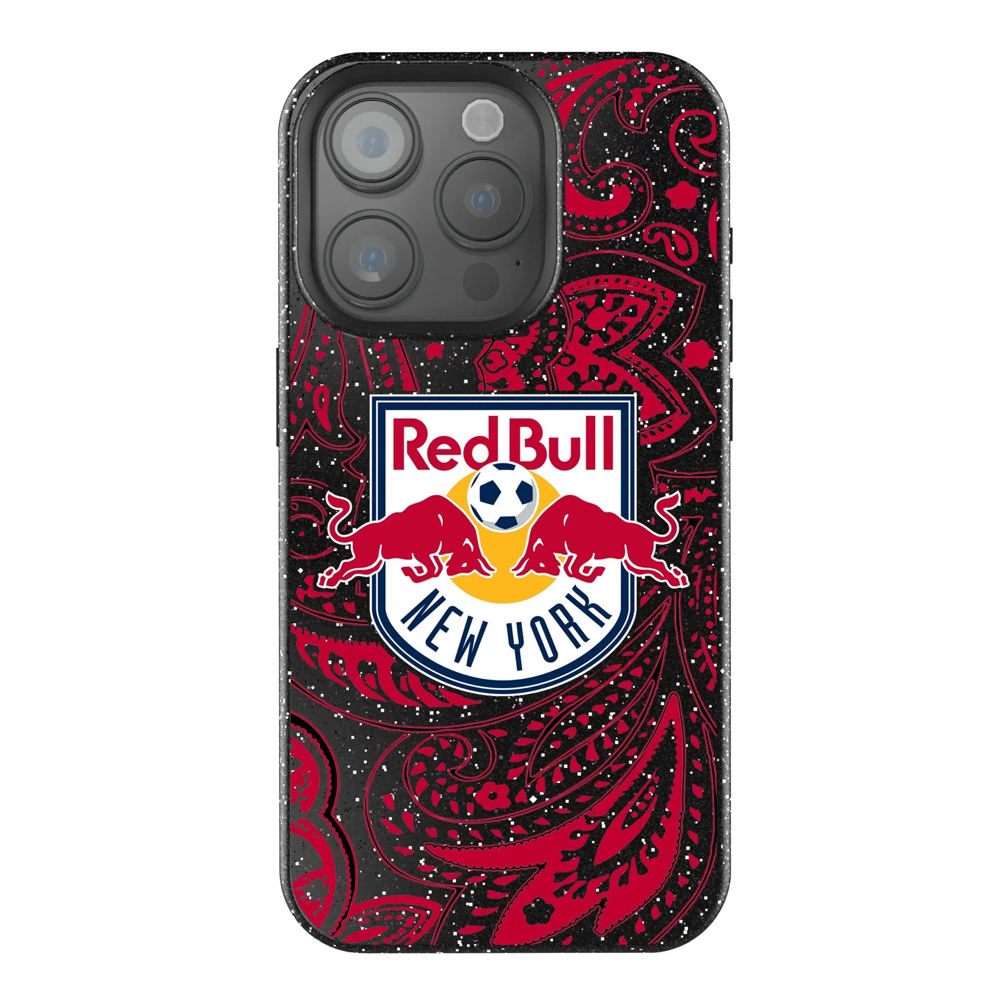 New York Red Bulls Paisley iPhone Bling Phone Case for Apple iPhone