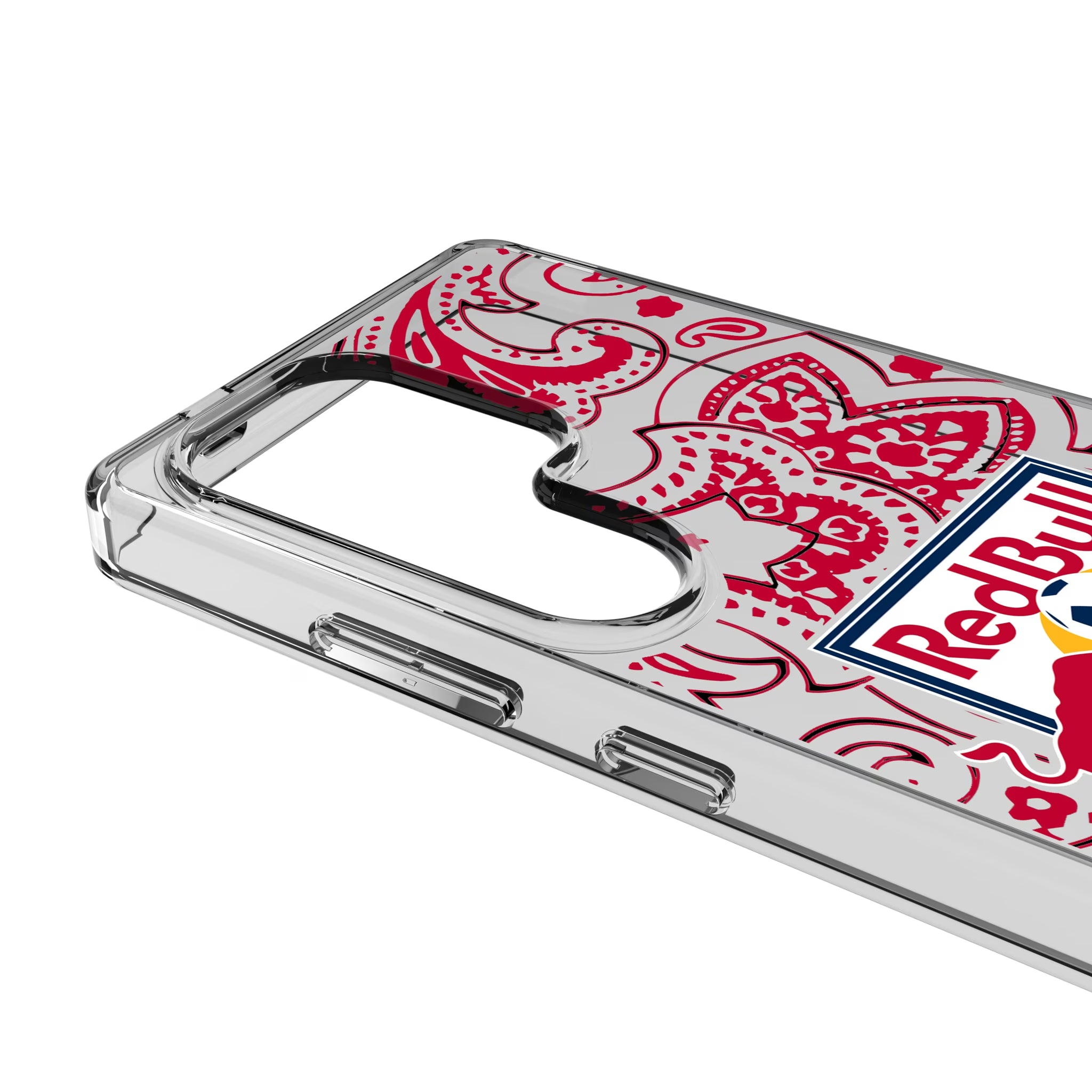 New York Red Bulls Paisley Galaxy Clear Phone Case for Samsung Galaxy - Detail
