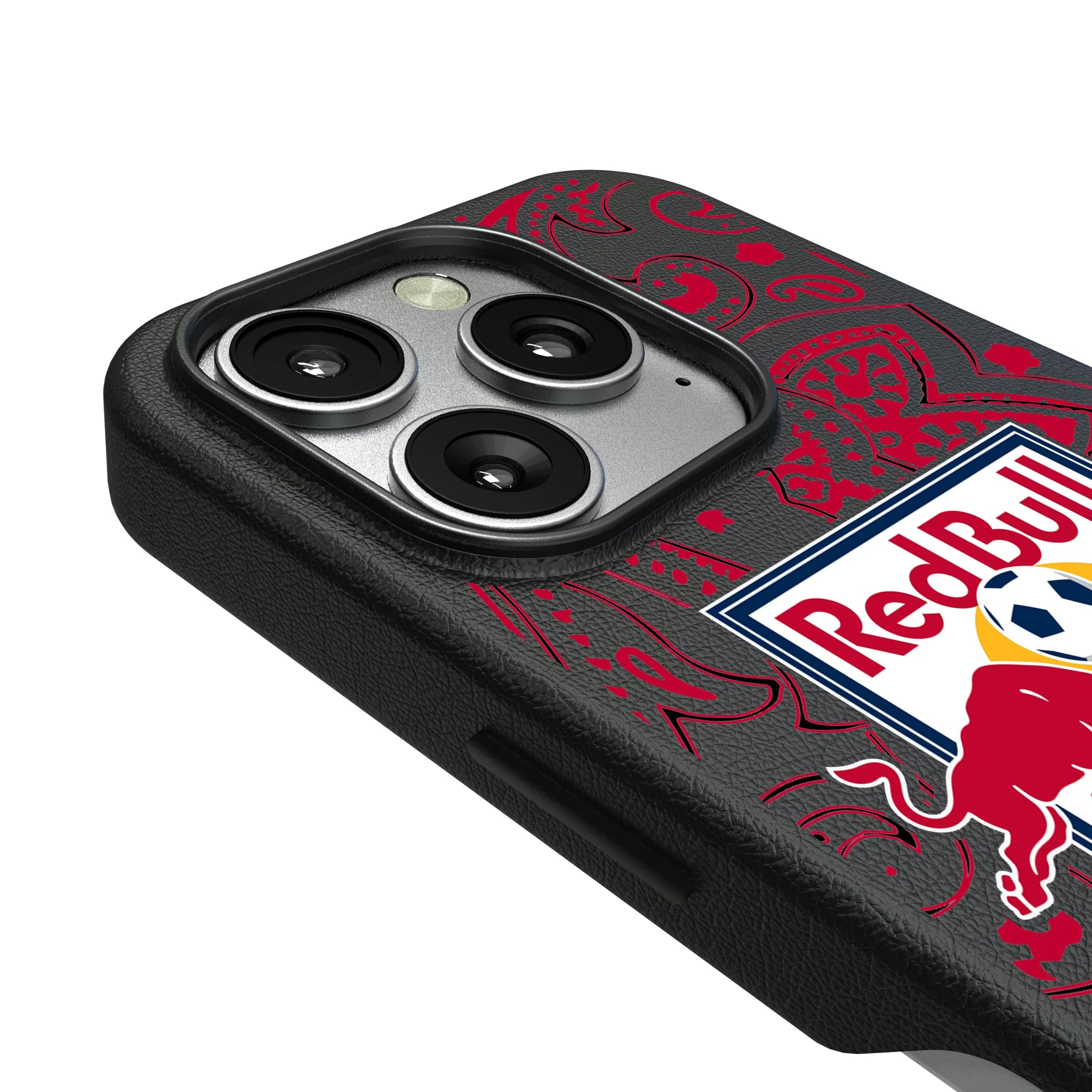 New York Red Bulls Paisley iPhone MagSafe Compatible Phone Case for Apple iPhone - Detail