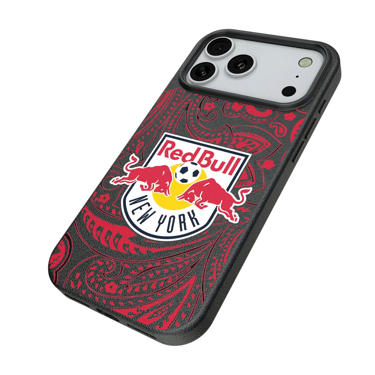 New York Red Bulls Paisley iPhone MagSafe Compatible Phone Case for Apple iPhone - Isometric View#Device_iPhone 18 Pro Max