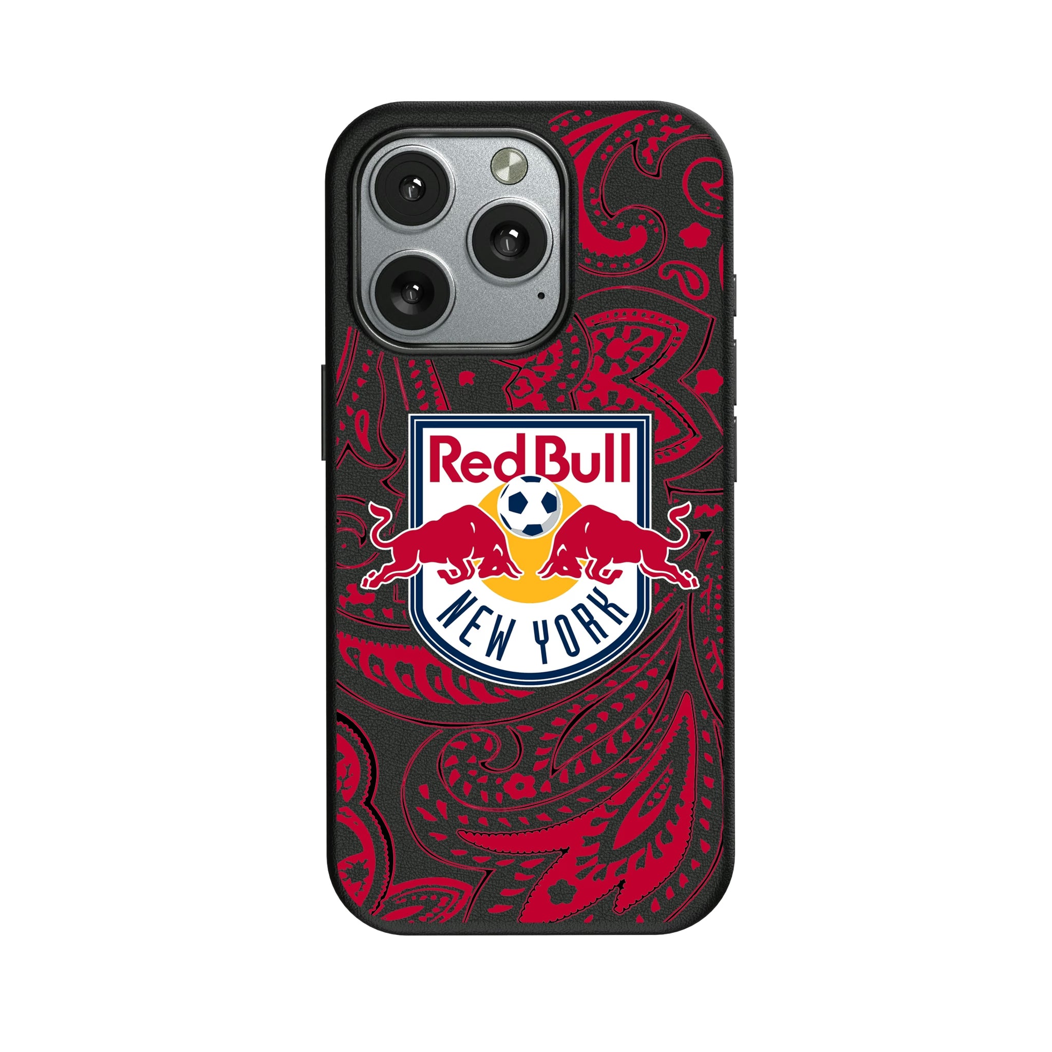 New York Red Bulls Paisley iPhone MagSafe Compatible Phone Case for Apple iPhone