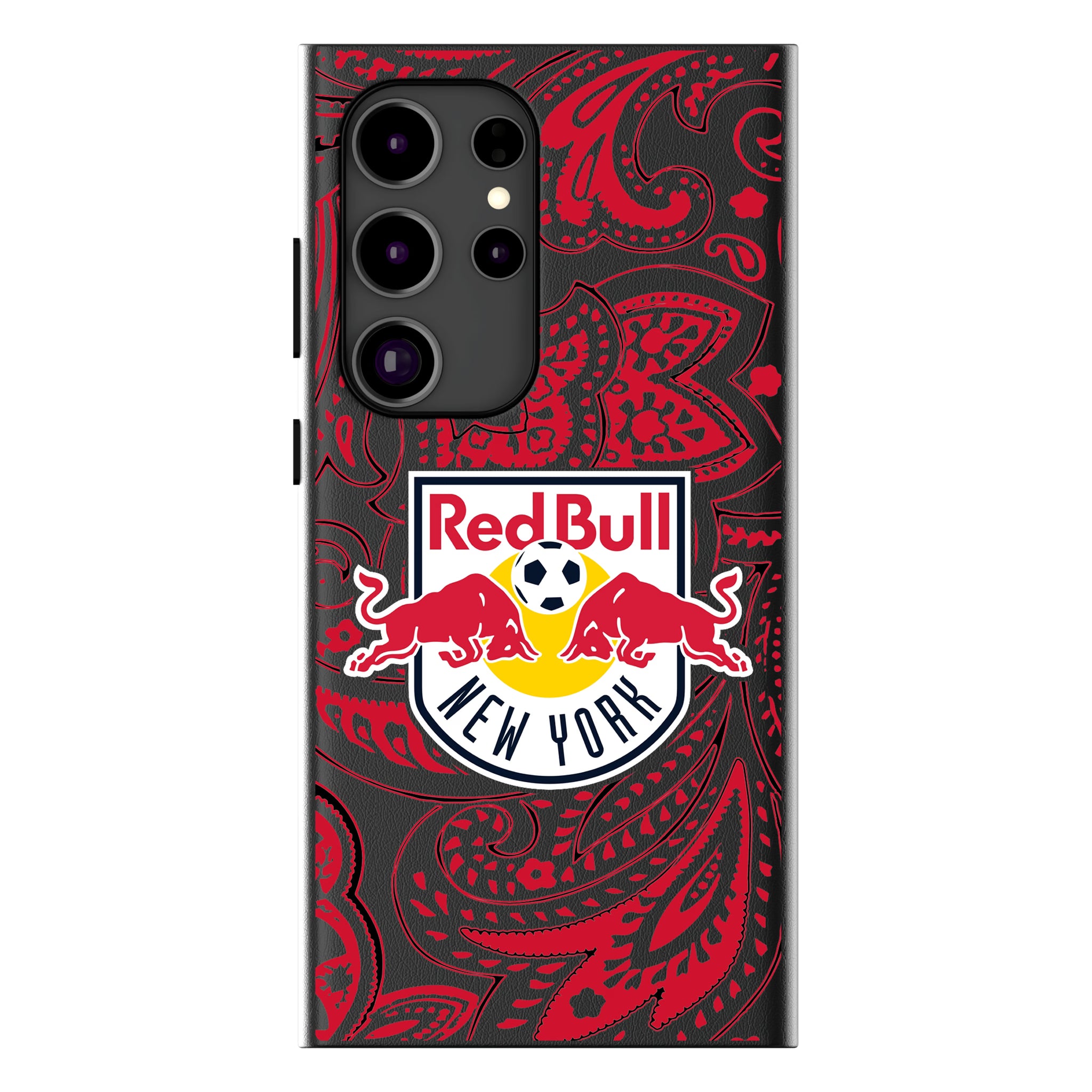 New York Red Bulls Paisley Galaxy MagSafe Compatible Phone Case for Samsung Galaxy