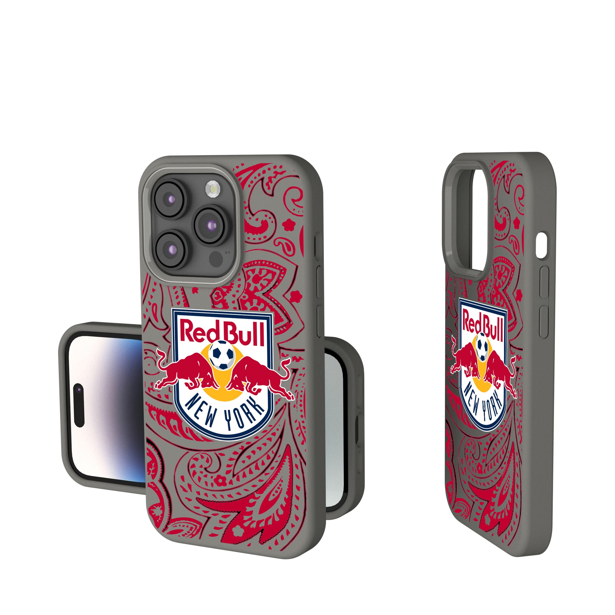 New York Red Bulls Paisley iPhone Soft Touch Phone Case for Apple iPhone