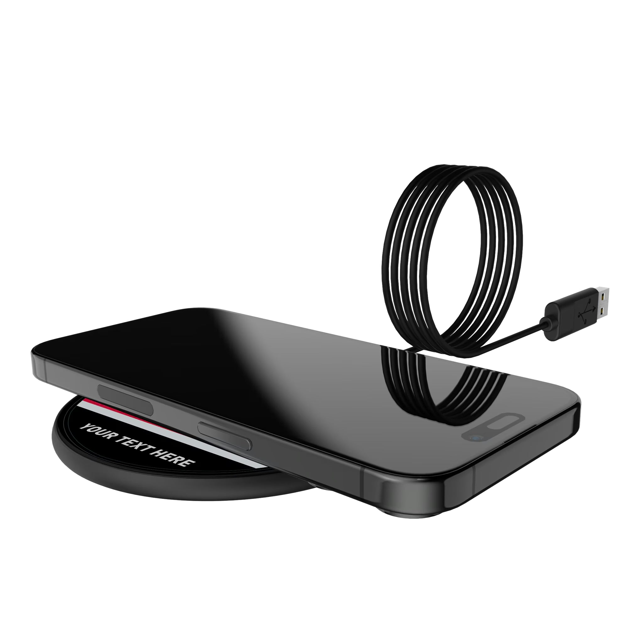 New York Red Bulls Personalized Endzone Solid 15-Watt Wireless Charger - Lifestyle