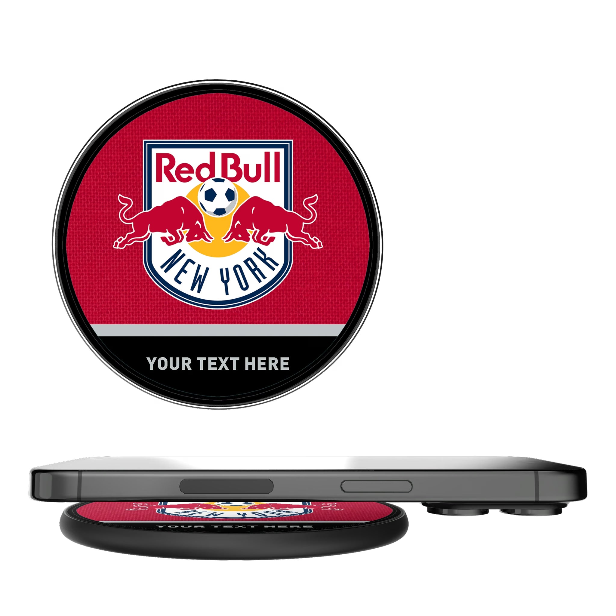 New York Red Bulls Personalized Endzone Solid 15-Watt Wireless Charger