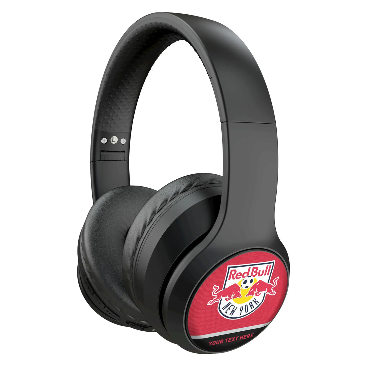 New York Red Bulls Personalized Endzone Solid Wireless Over-Ear Headphones With Case