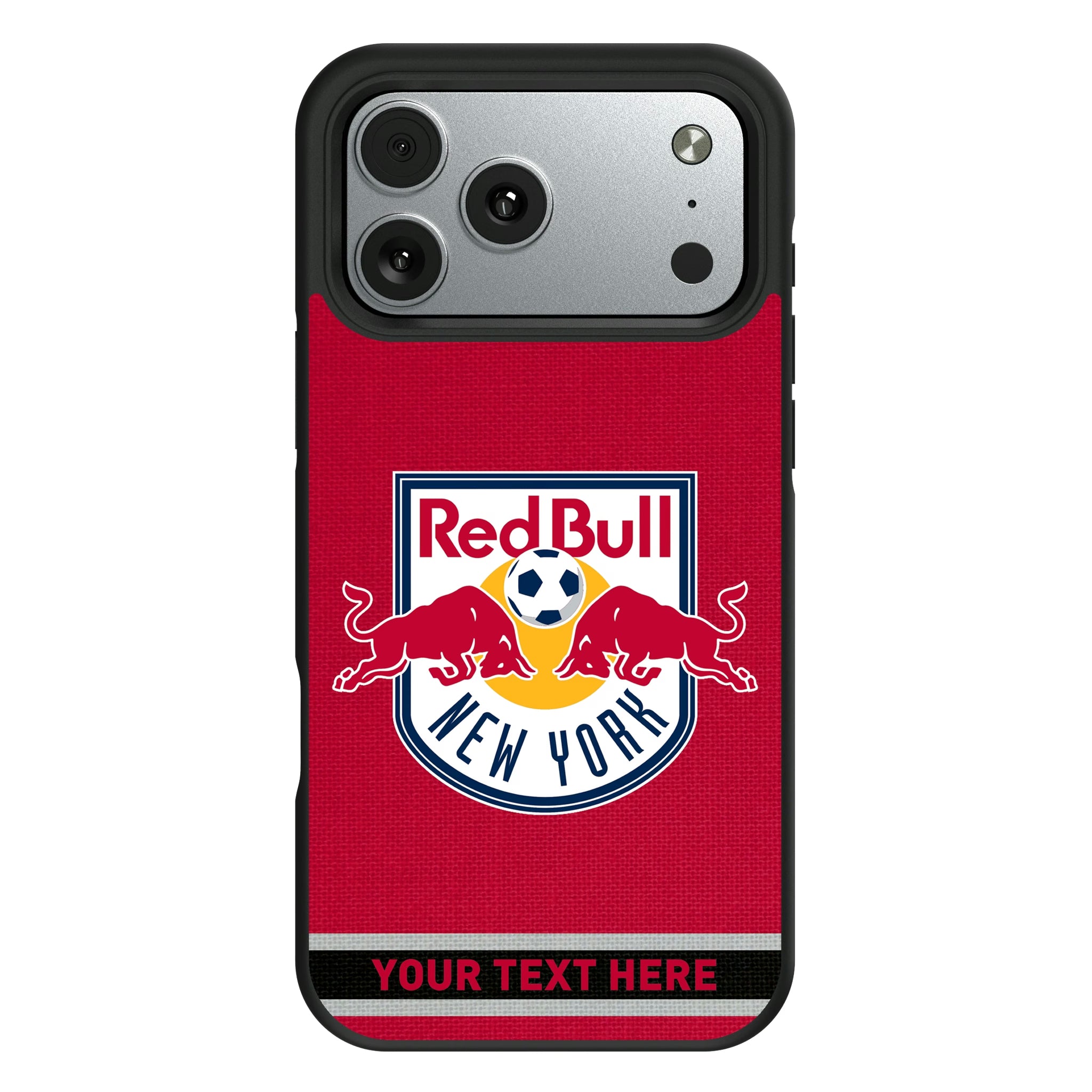 New York Red Bulls Personalized Stripe iPhone Bump Phone Case for Apple iPhone#Device_iPhone 17 Pro Max