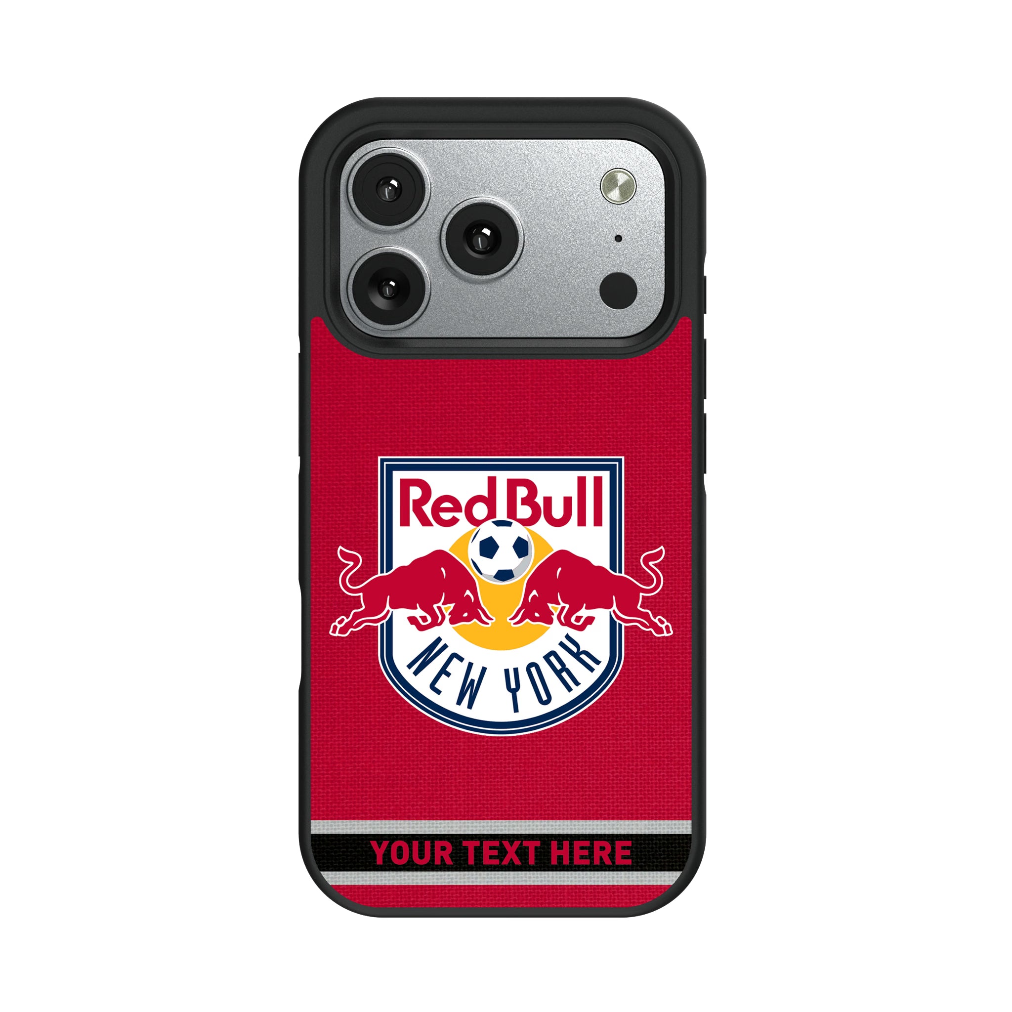 New York Red Bulls Personalized Stripe iPhone Bump Phone Case for Apple iPhone#Device_iPhone 17 Pro