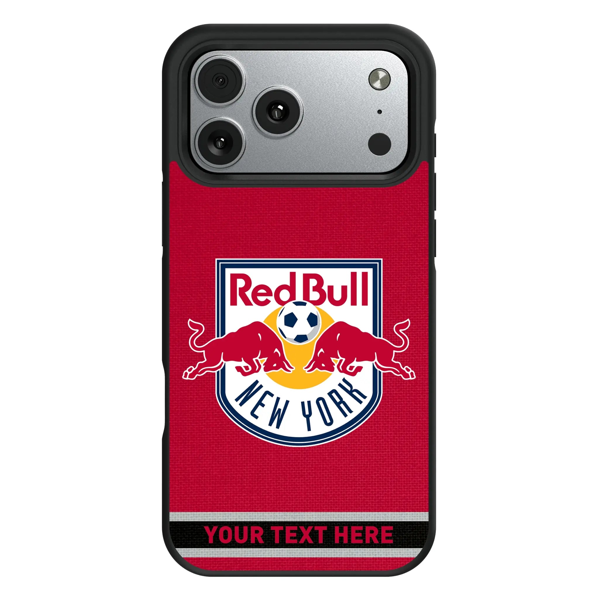 New York Red Bulls Personalized Stripe iPhone Bump Phone Case for Apple iPhone#Device_iPhone 17 Pro Max