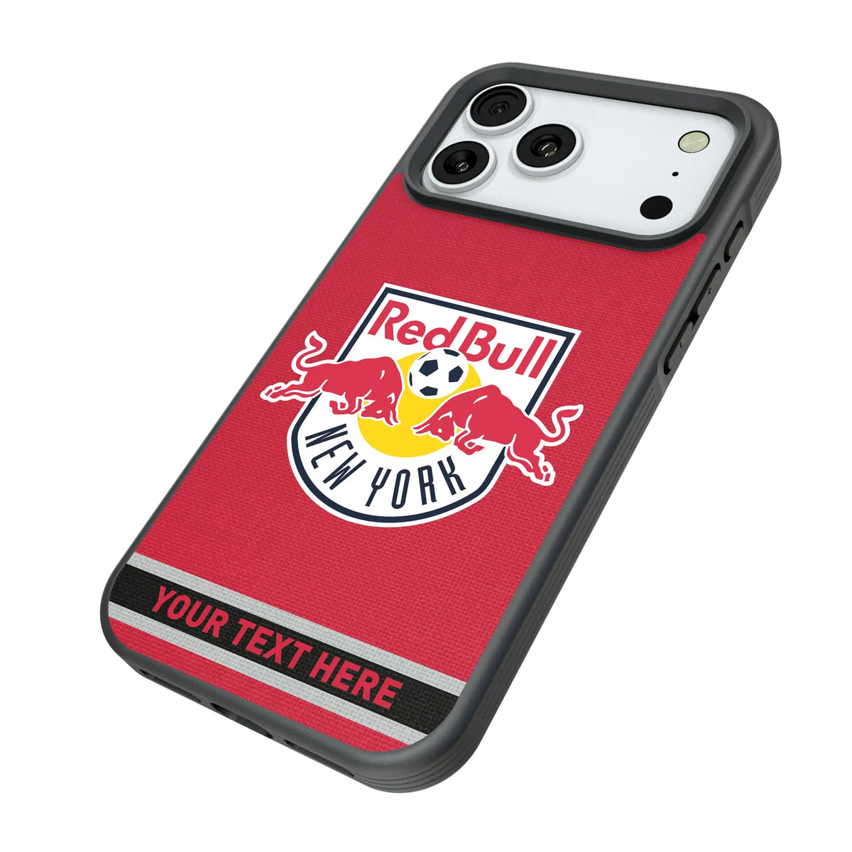 New York Red Bulls Personalized Stripe iPhone Bump Phone Case for Apple iPhone - Isometric View#Device_iPhone 18 Pro Max