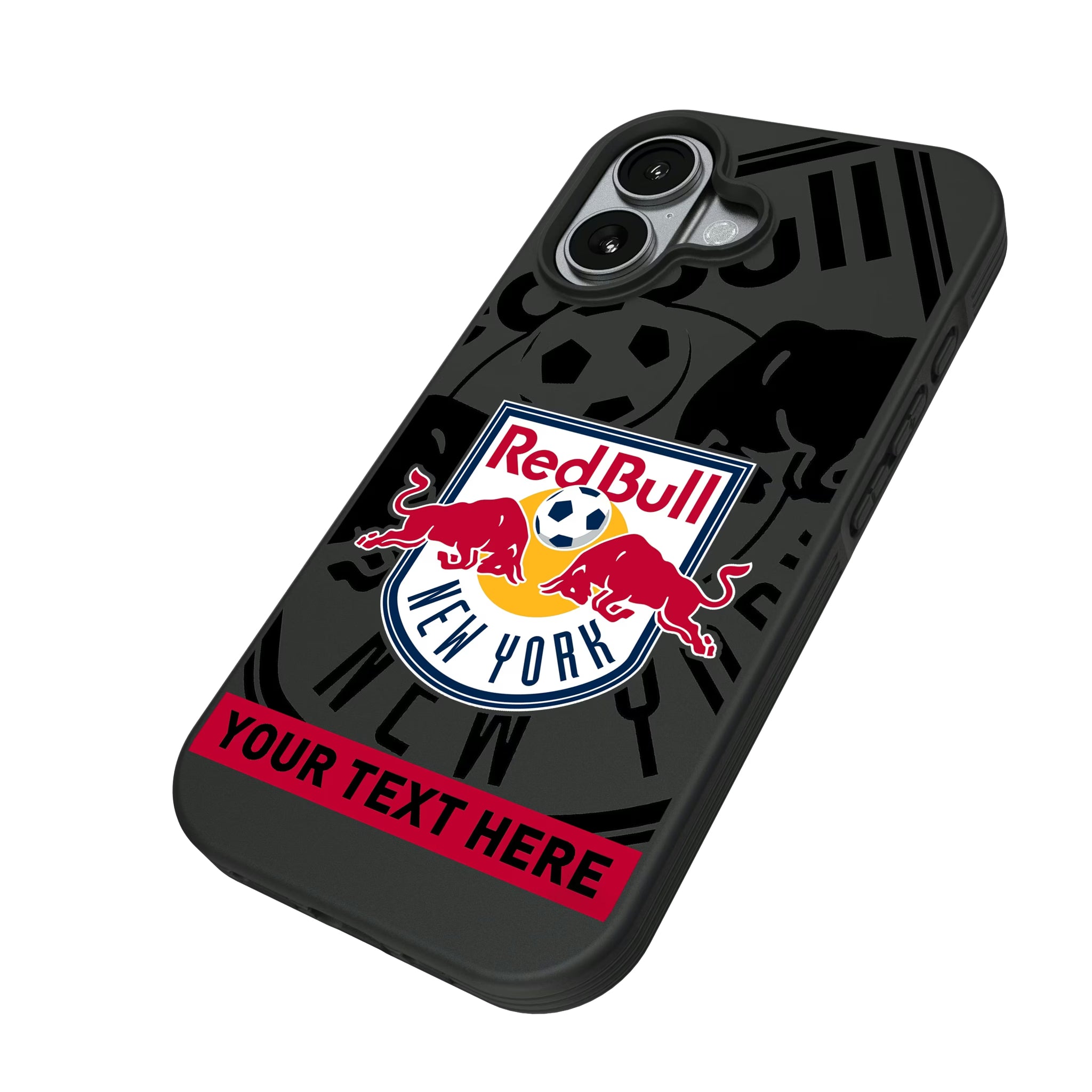 New York Red Bulls Personalized Tilt iPhone Bump Phone Case for Apple iPhone - Isometric View#Device_iPhone 17