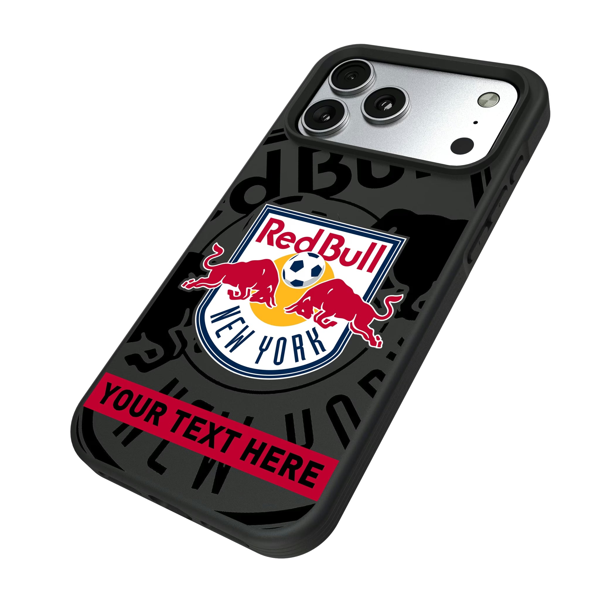 New York Red Bulls Personalized Tilt iPhone Bump Phone Case for Apple iPhone - Isometric View#Device_iPhone 17 Pro Max