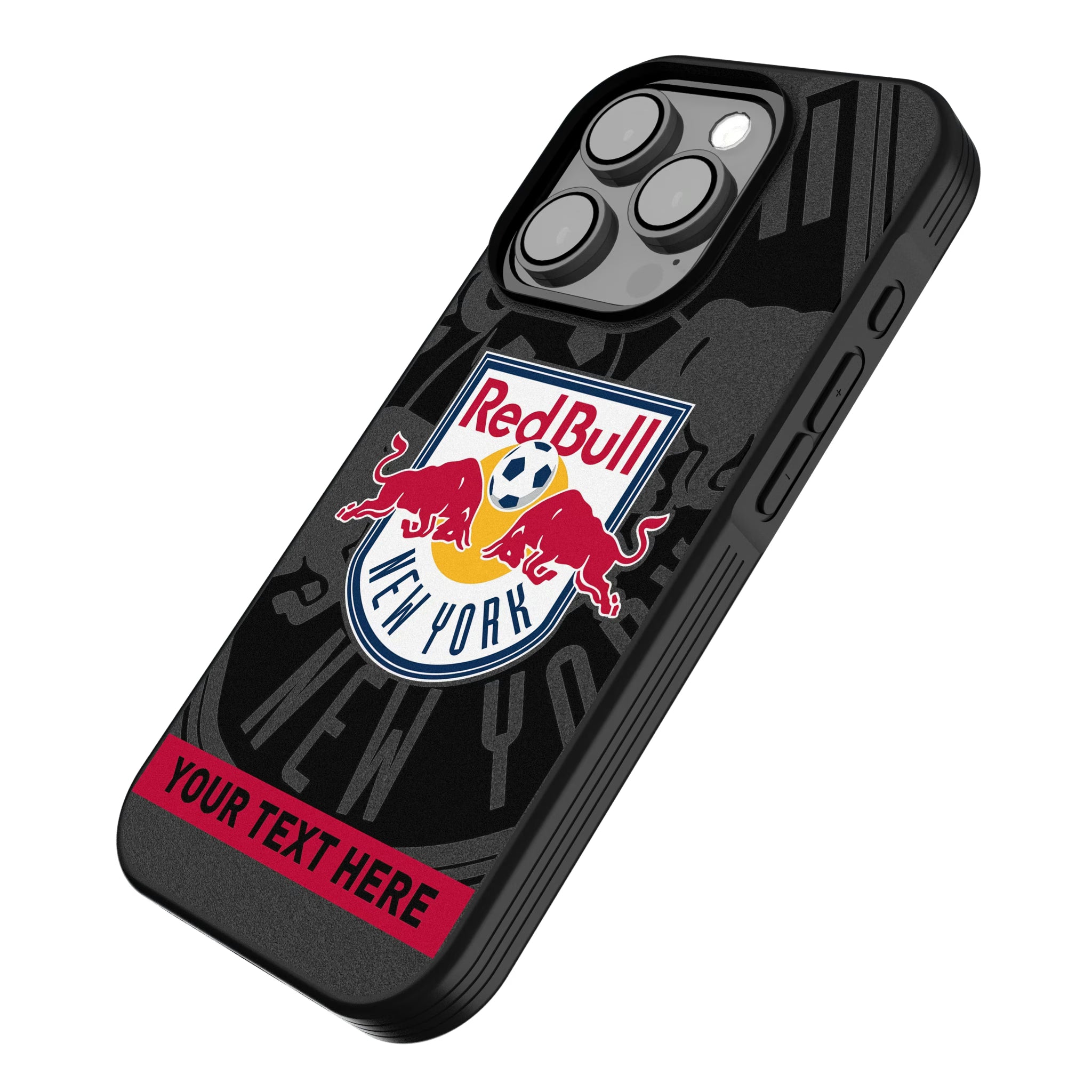 New York Red Bulls Personalized Tilt iPhone Bump Phone Case for Apple iPhone - Isometric View
