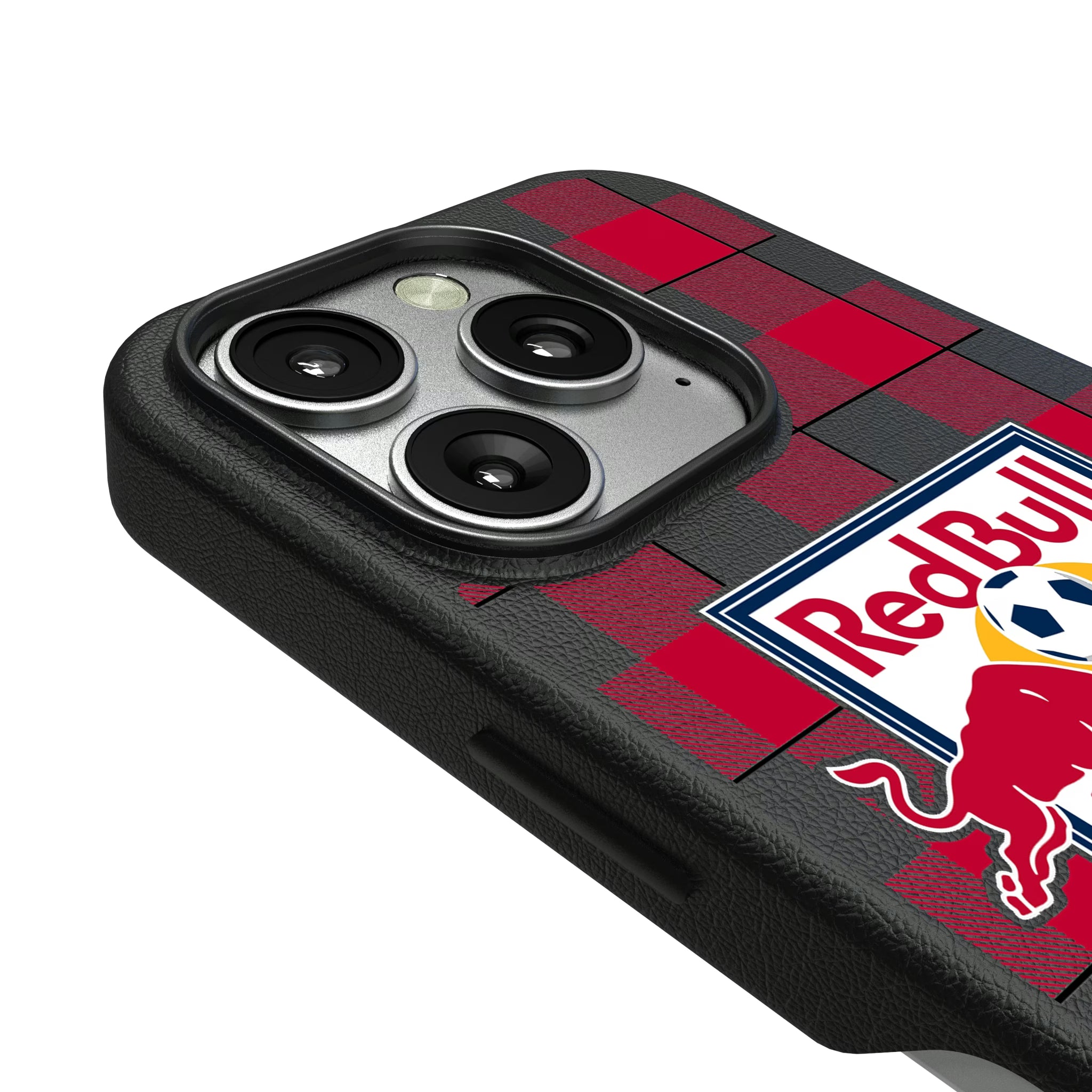 New York Red Bulls Plaid iPhone MagSafe Compatible Phone Case for Apple iPhone - Detail