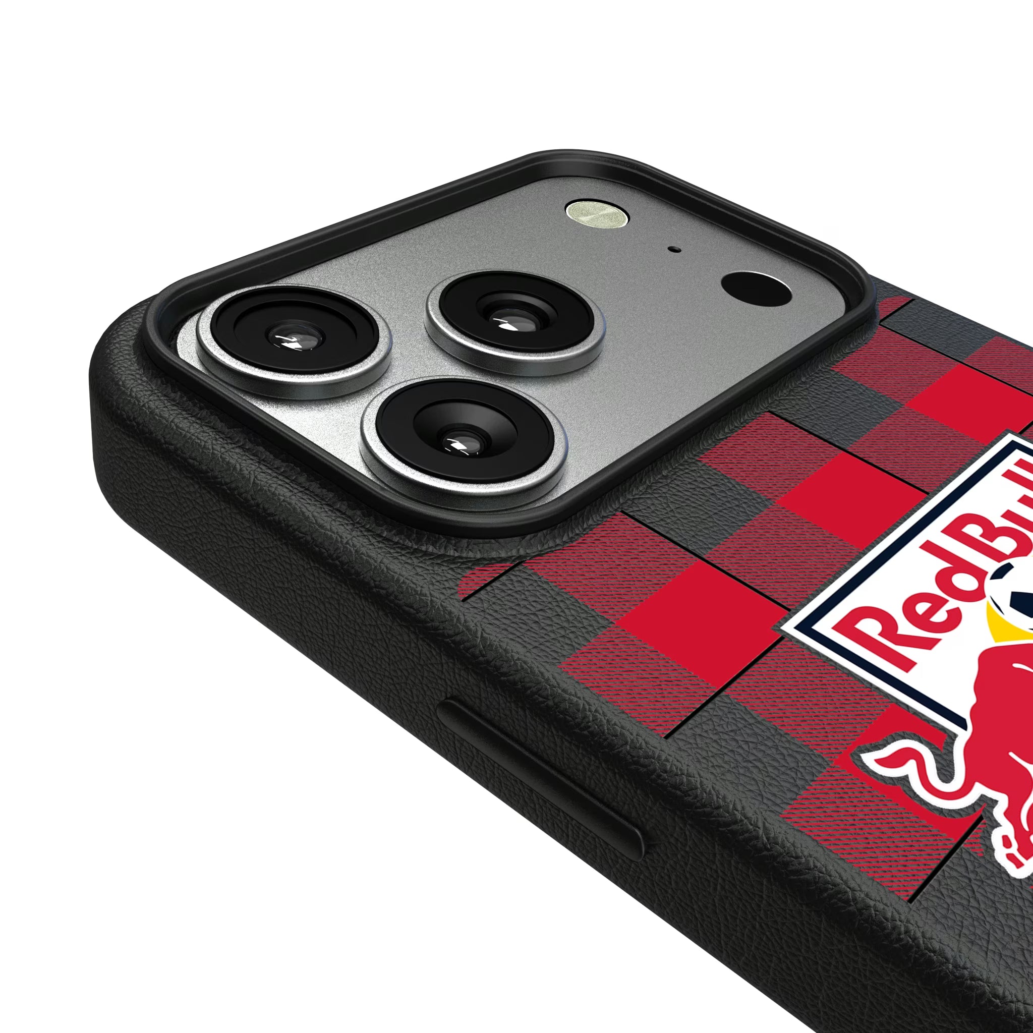 New York Red Bulls Plaid iPhone MagSafe Compatible Phone Case for Apple iPhone - Detail#Device_iPhone 17 Pro