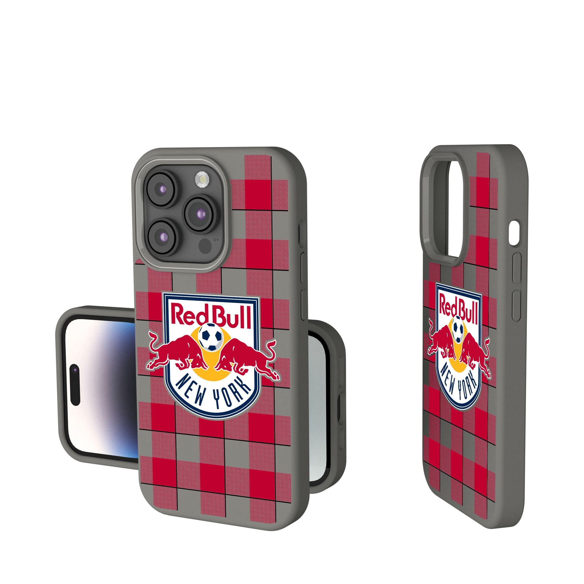 New York Red Bulls Plaid iPhone Soft Touch Phone Case for Apple iPhone