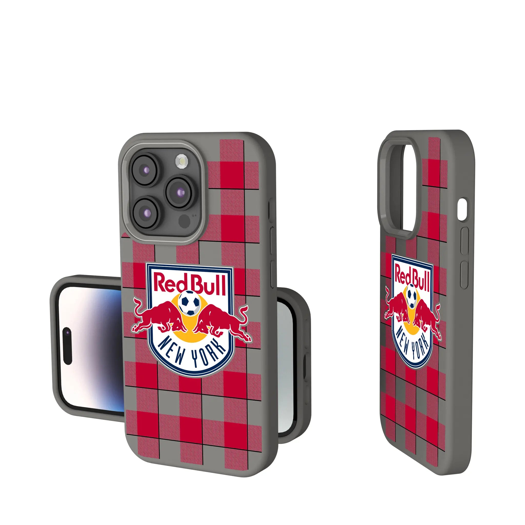 New York Red Bulls Plaid iPhone Soft Touch Phone Case for Apple iPhone