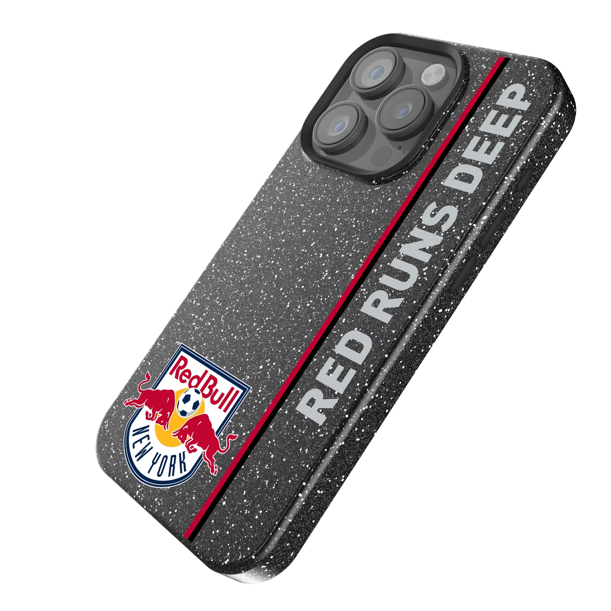 New York Red Bulls Sidebar iPhone Bling Phone Case for Apple iPhone - Isometric View