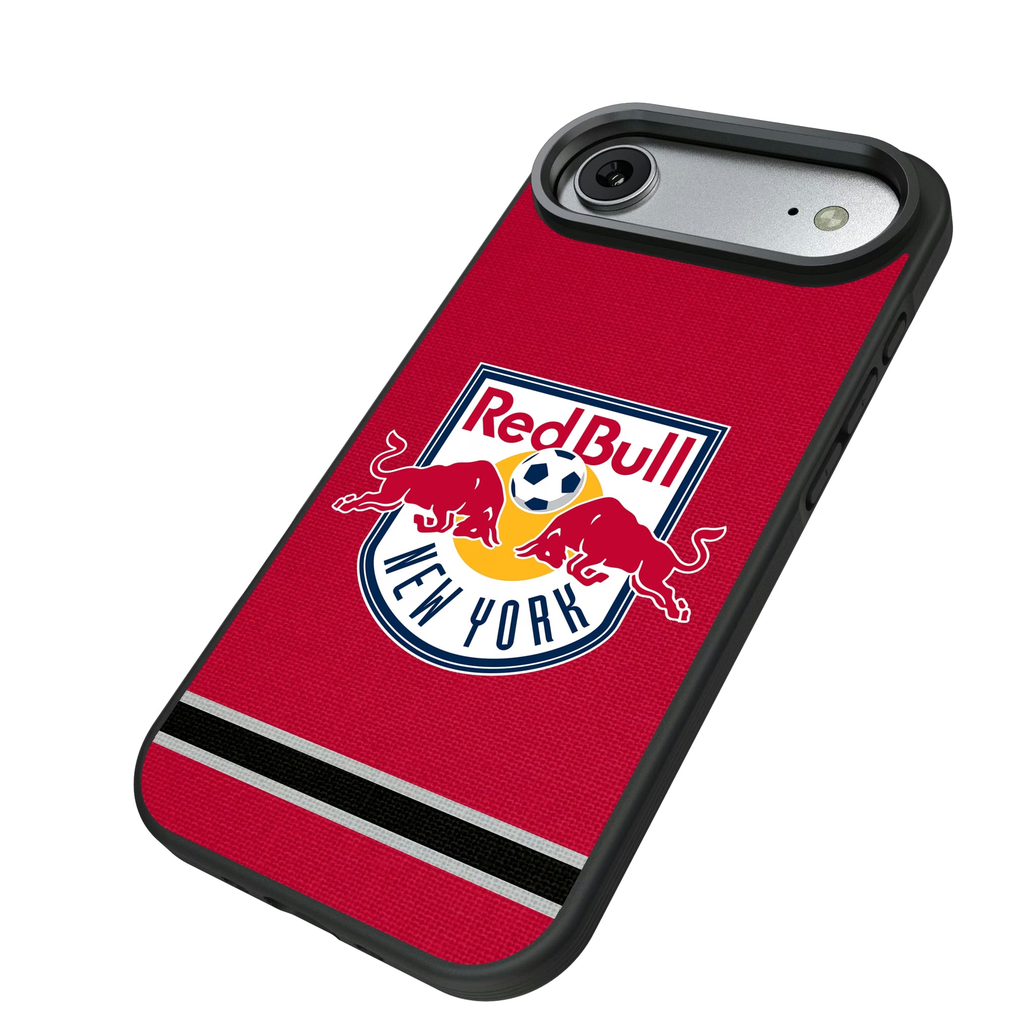 New York Red Bulls Stripe iPhone Bump Phone Case for Apple iPhone - Isometric View#Device_iPhone Air