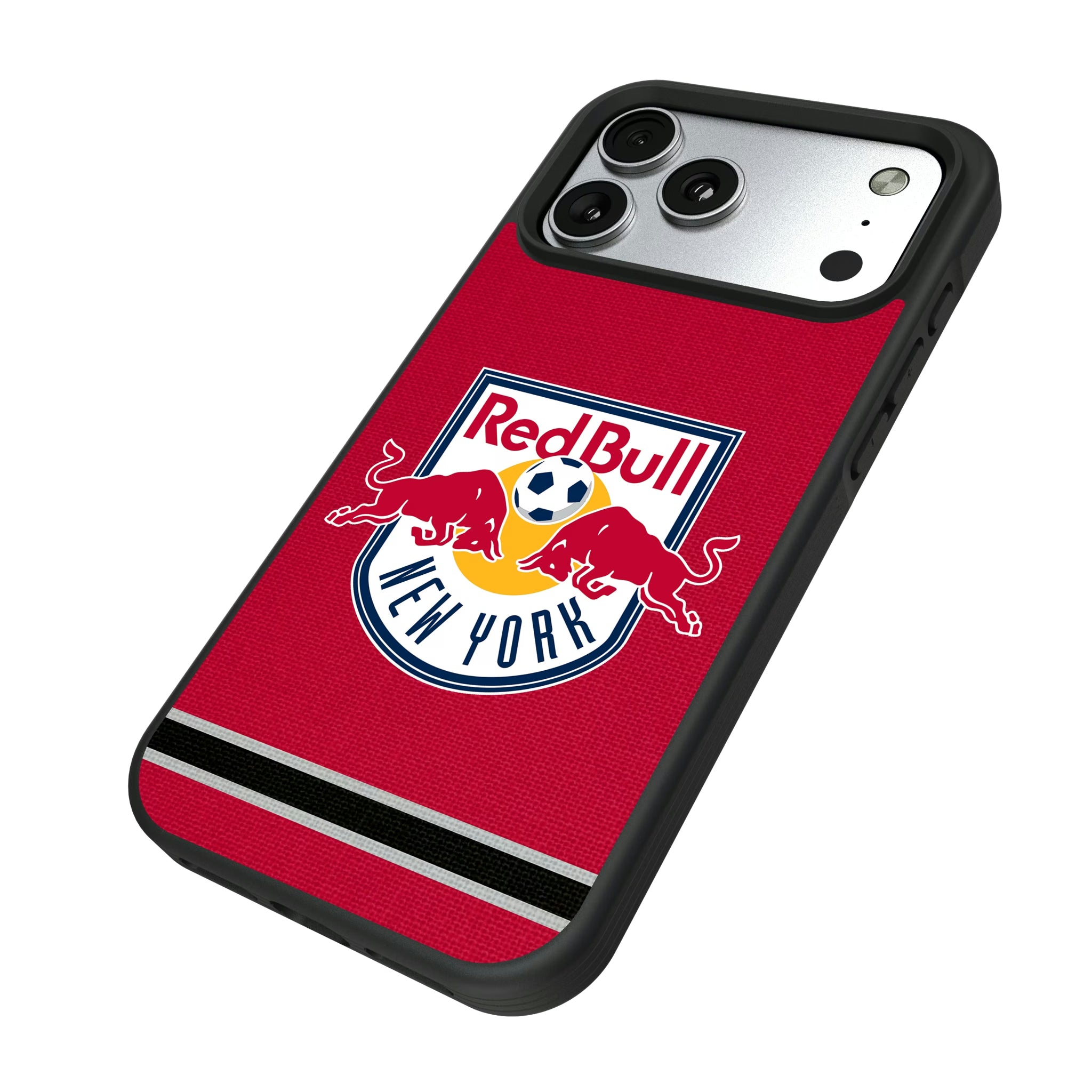 New York Red Bulls Stripe iPhone Bump Phone Case for Apple iPhone - Isometric View#Device_iPhone 17 Pro Max