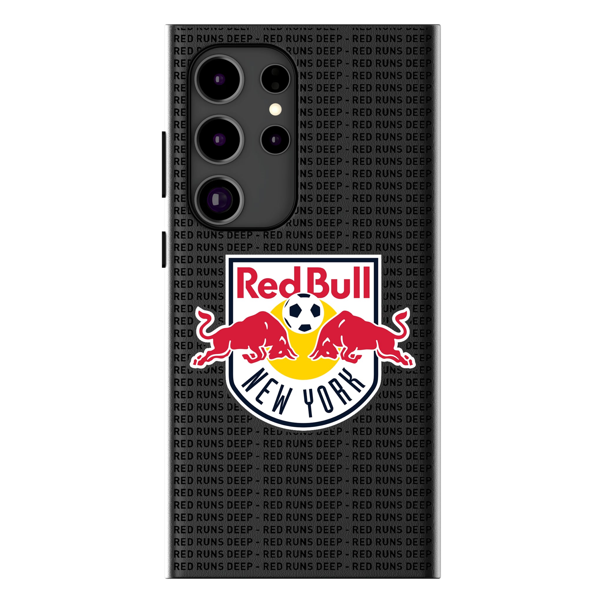 New York Red Bulls Text Backdrop Galaxy MagSafe Compatible Phone Case for Samsung Galaxy