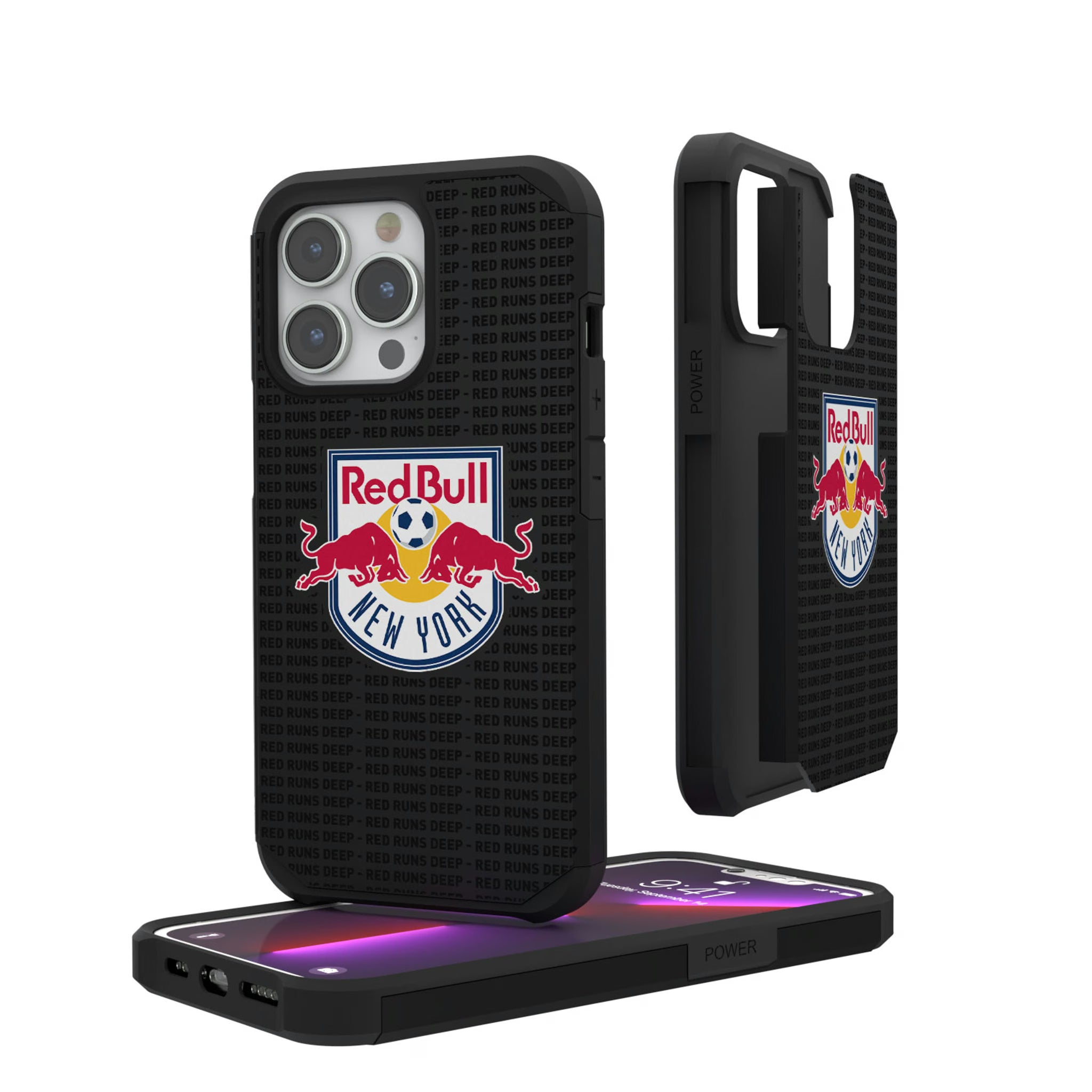 New York Red Bulls Text Backdrop iPhone Rugged Phone Case for Apple iPhone
