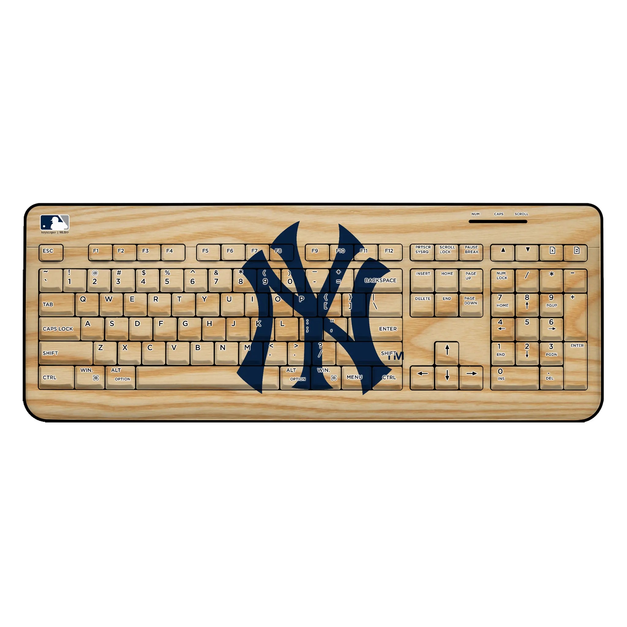 New York Yankees Baseball Bat Wireless USB Keyboard