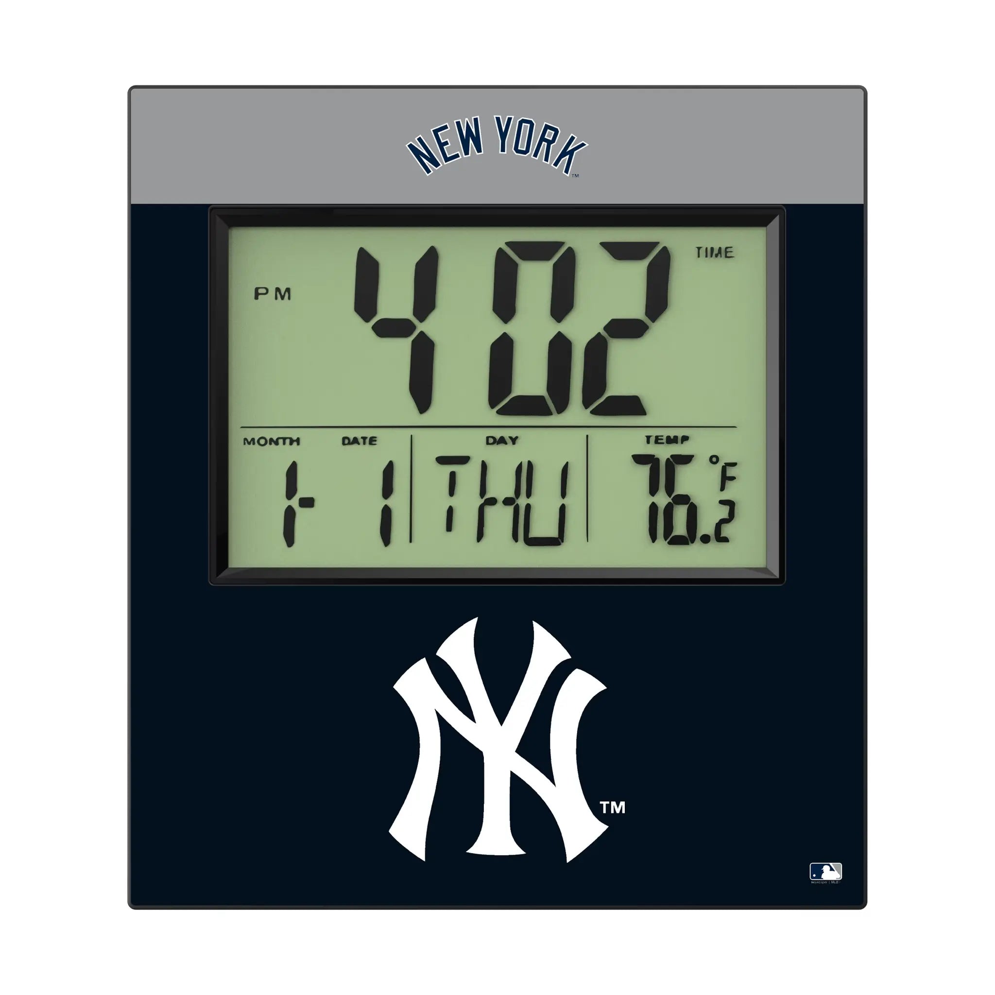 New York Yankees Color Block Wall Clock