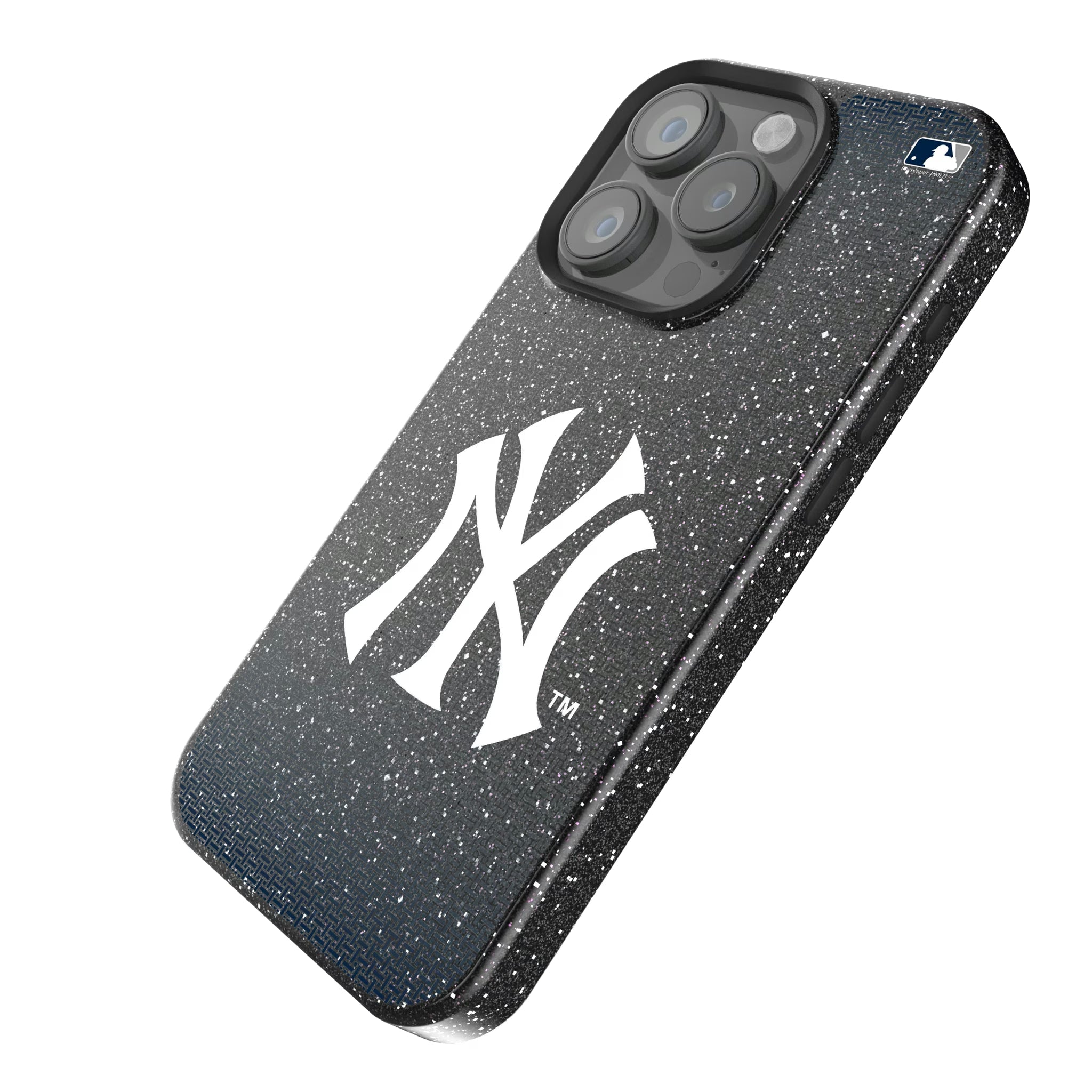 New York Yankees Linen iPhone Bling Phone Case for Apple iPhone - Isometric View