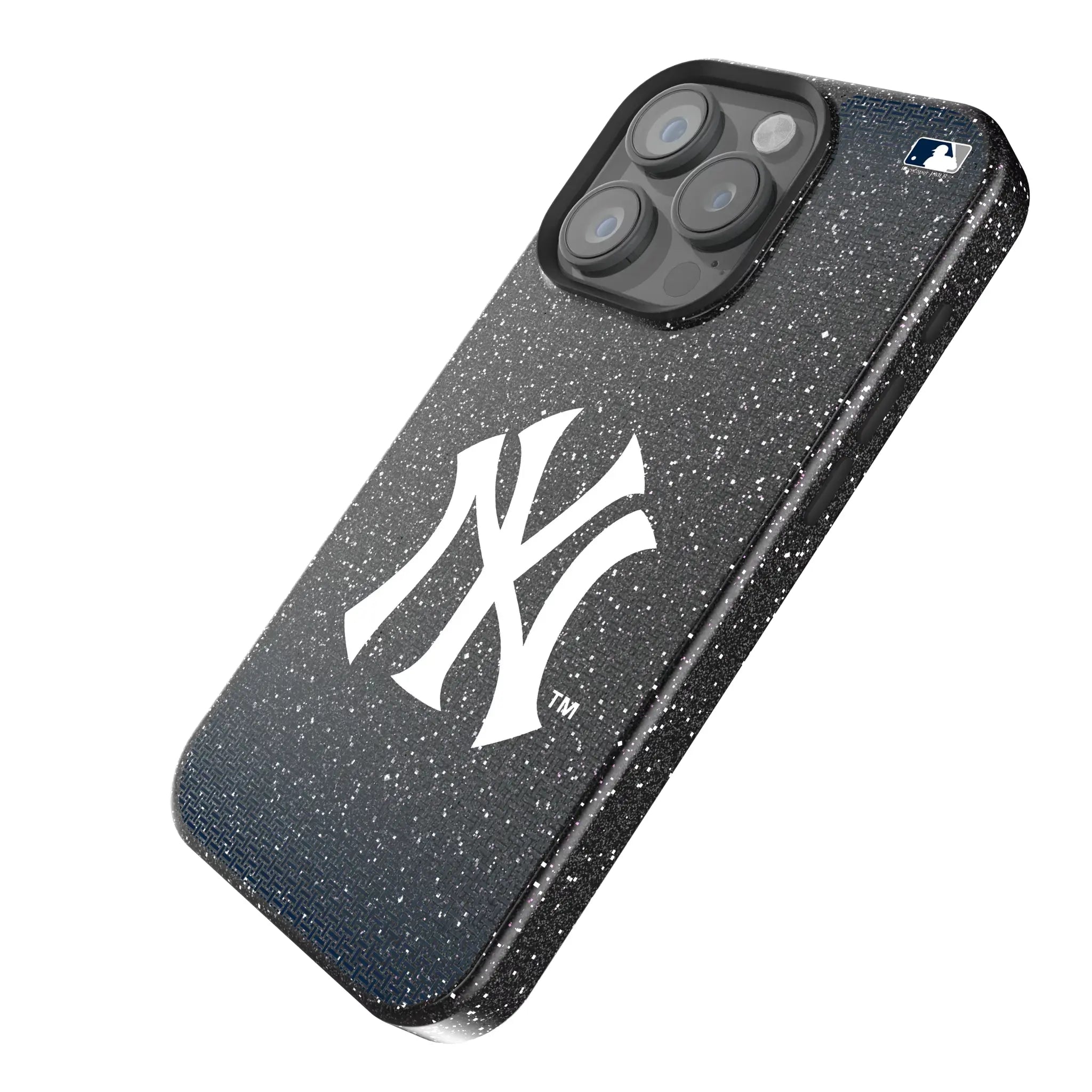 New York Yankees Linen iPhone Bling Phone Case for Apple iPhone - Isometric View