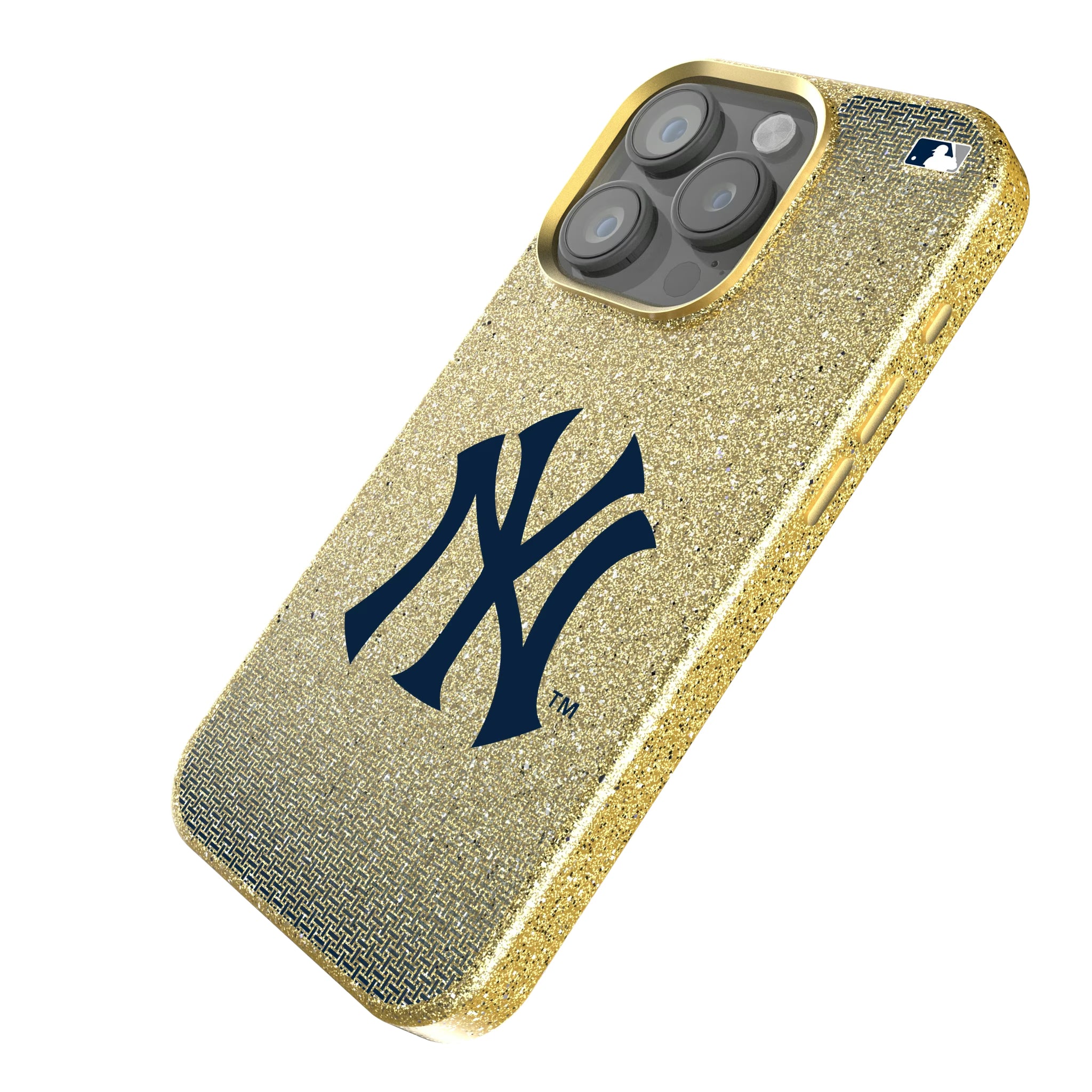 New York Yankees Linen iPhone Bling Phone Case for Apple iPhone - Isometric View