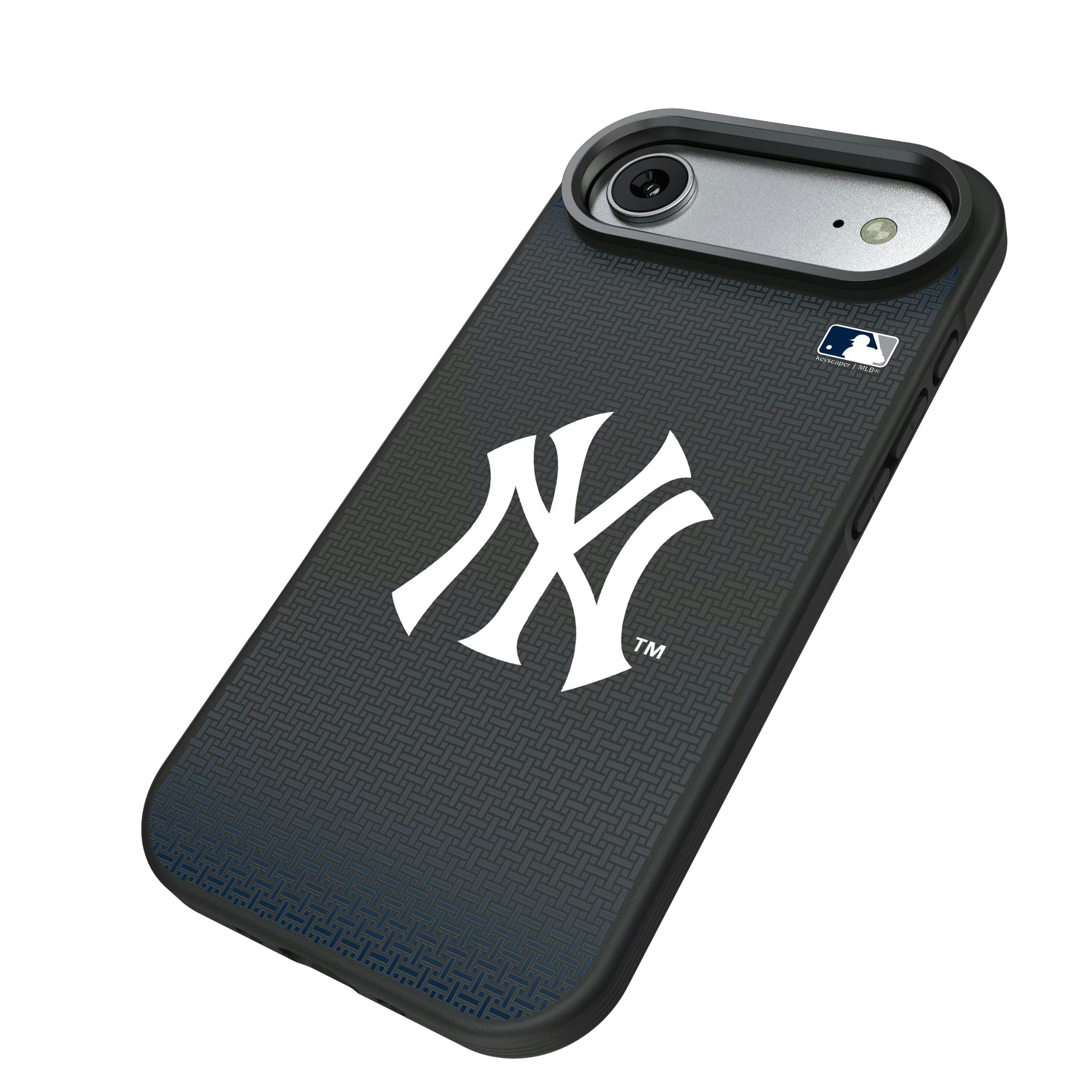 New York Yankees Linen iPhone Bump Phone Case for Apple iPhone - Isometric View#Device_iPhone Air