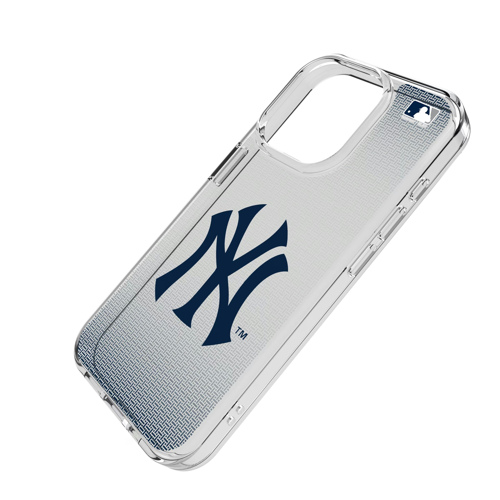 New York Yankees Linen iPhone Clear Phone Case for Apple iPhone - Isometric View