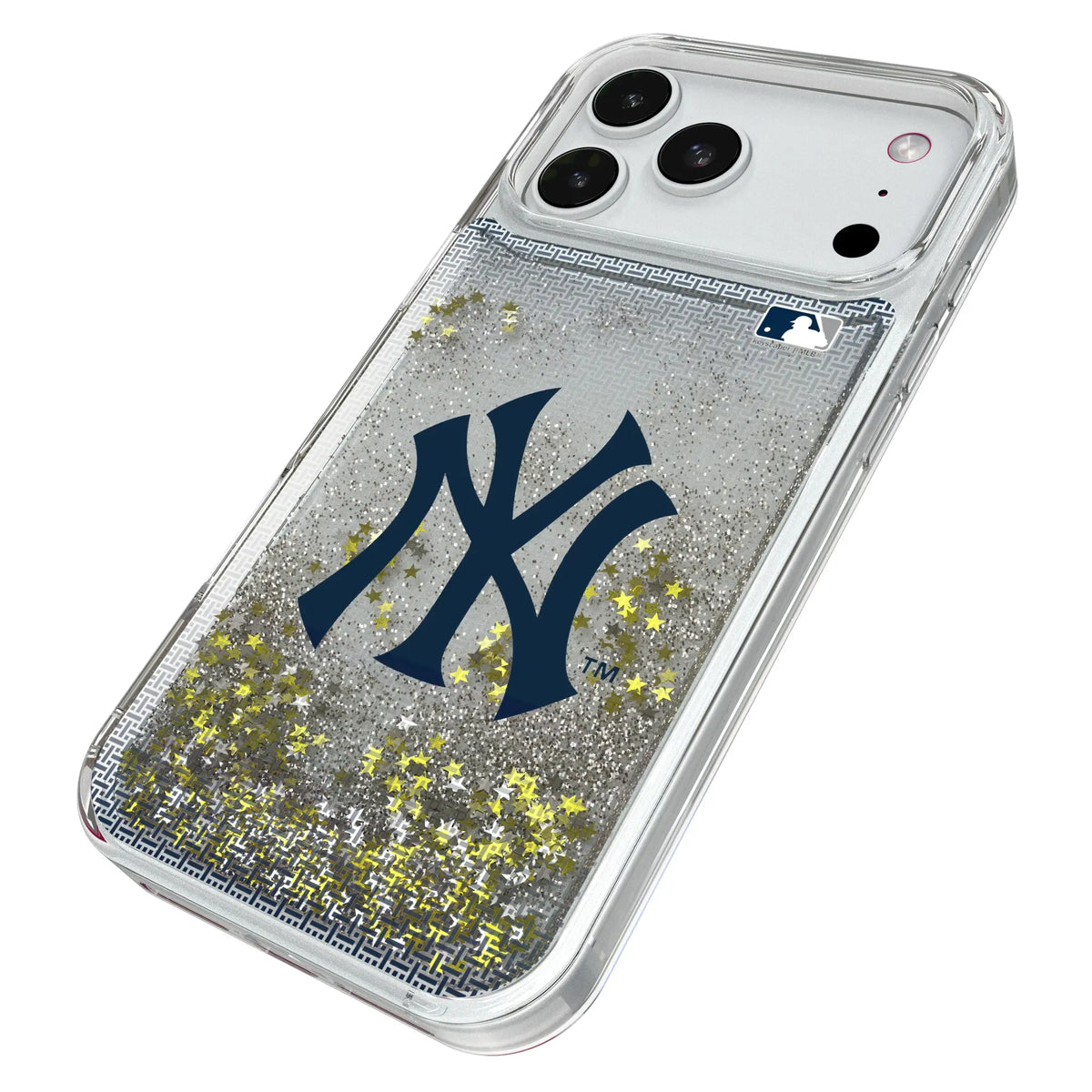 New York Yankees Linen iPhone Glitter Phone Case for Apple iPhone - Isometric View#Device_iPhone 18 Pro Max