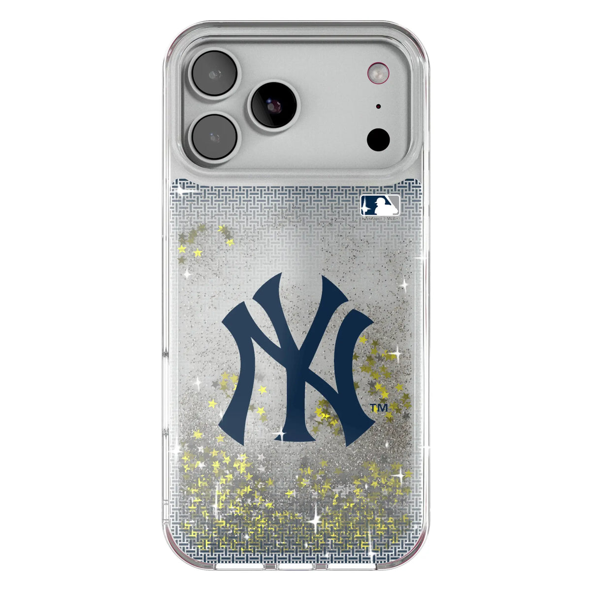 New York Yankees Linen Glitter Phone Case for Apple iPhone