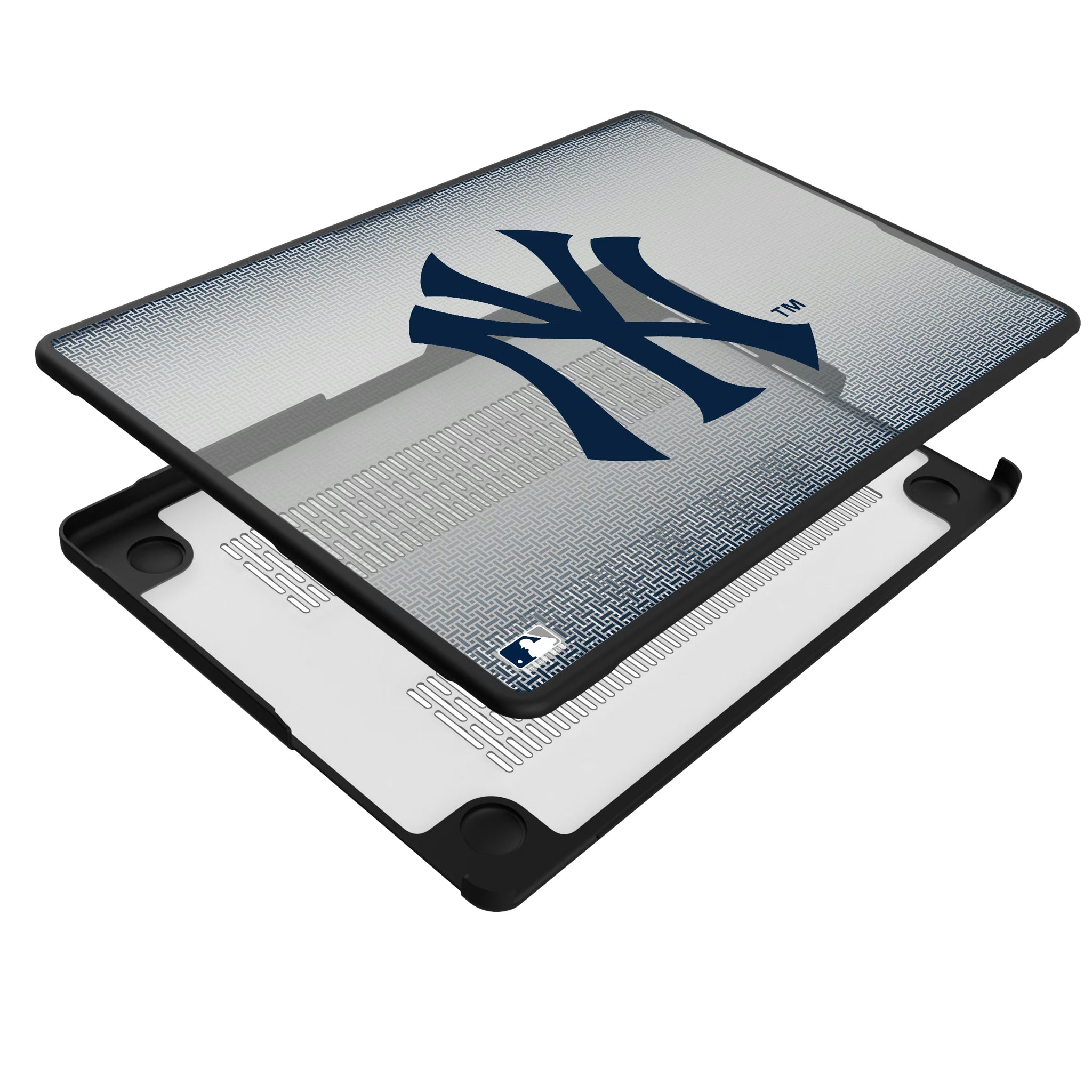New York Yankees Linen MacBook Laptop Case for Apple MacBook - Isometric View#Device_MacBook Pro (14-inch, 2021) / MacBook Pro (14-inch, 2023) / MacBook Pro (14-inch, 2024)