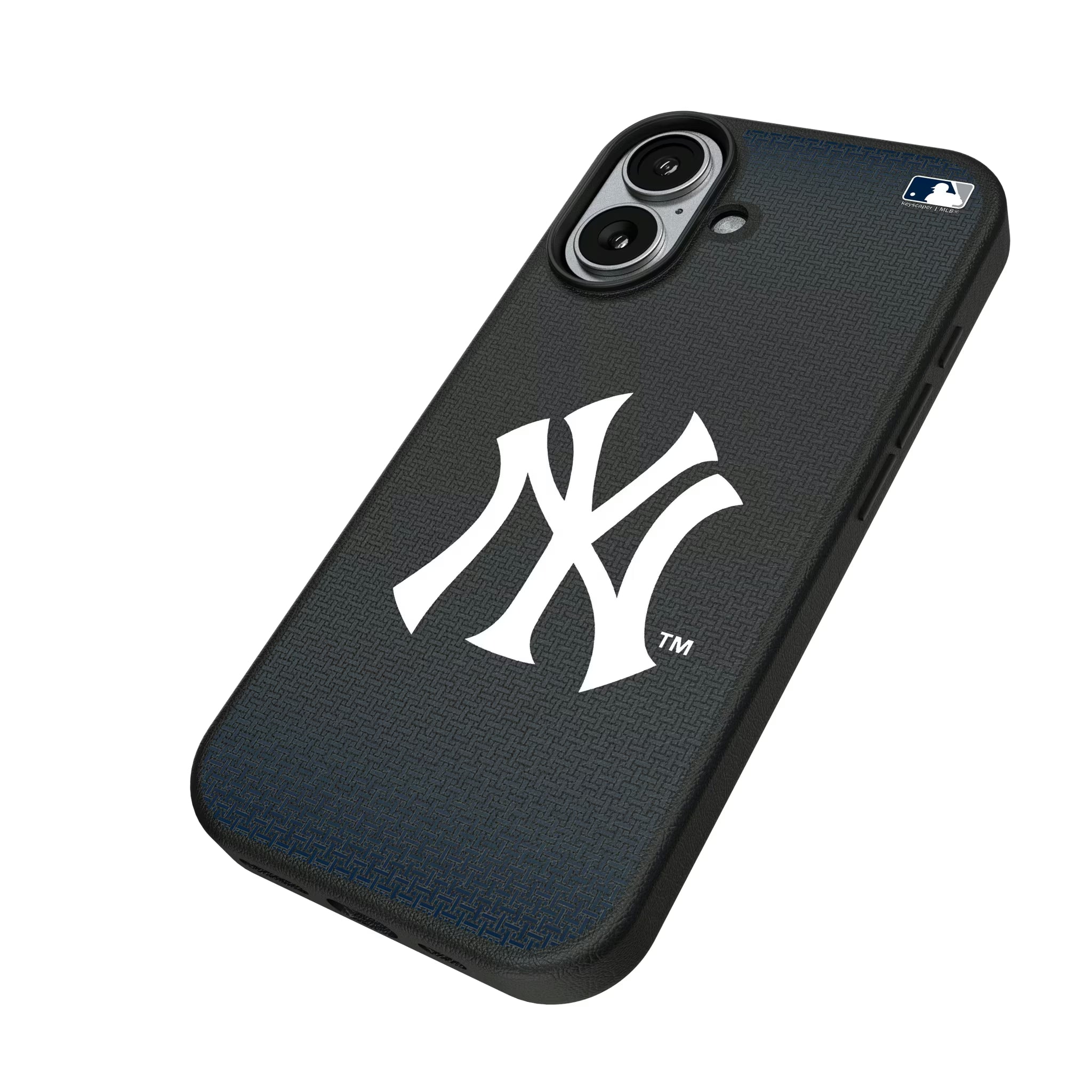 New York Yankees Linen iPhone MagSafe Compatible Phone Case for Apple iPhone - Isometric View#Device_iPhone 17