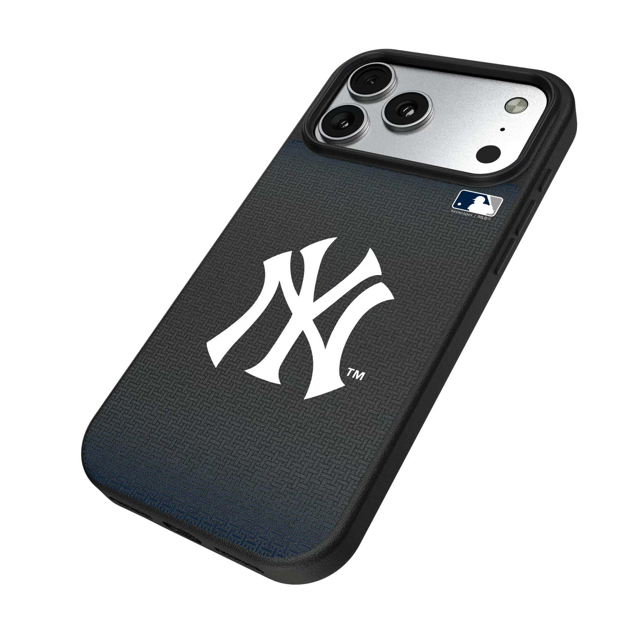 New York Yankees Linen iPhone MagSafe Compatible Phone Case for Apple iPhone - Isometric View#Device_iPhone 17 Pro Max