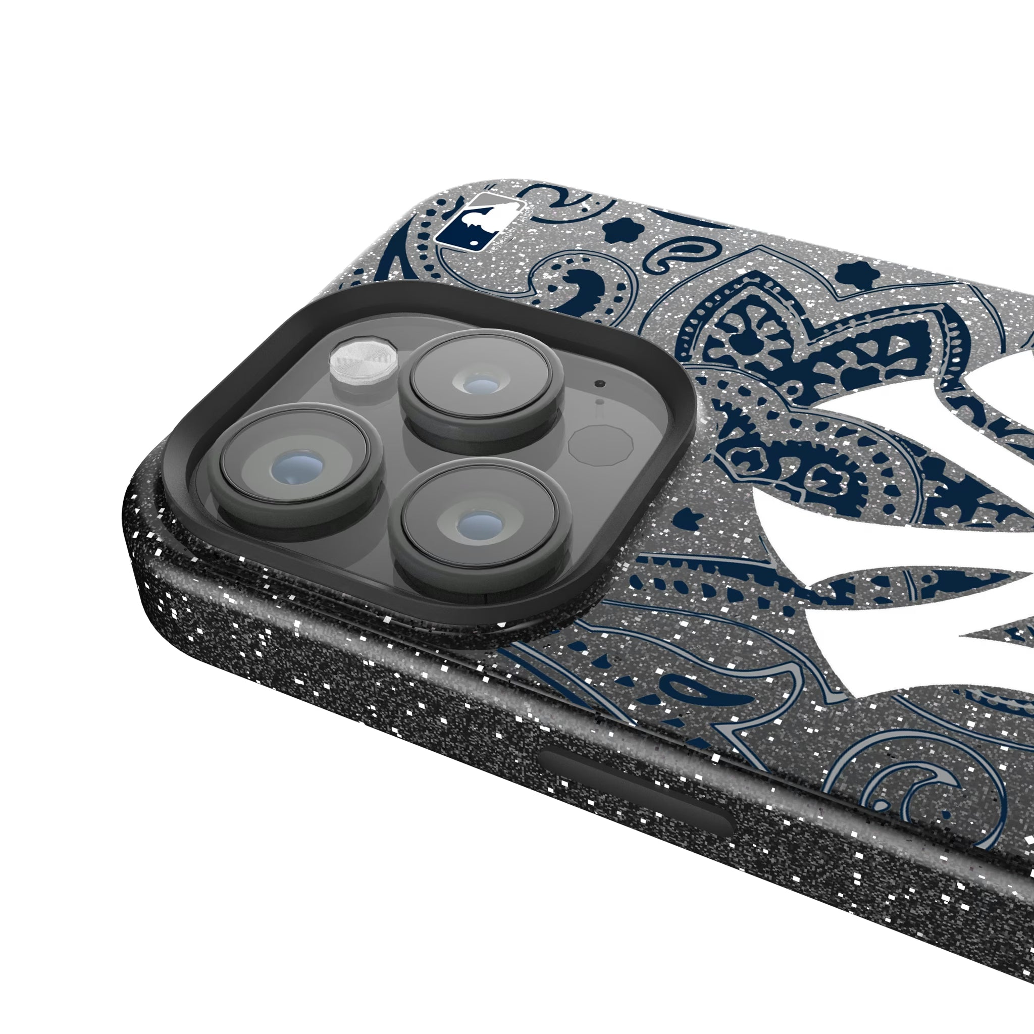 New York Yankees Paisley iPhone Bling Phone Case for Apple iPhone - Detail