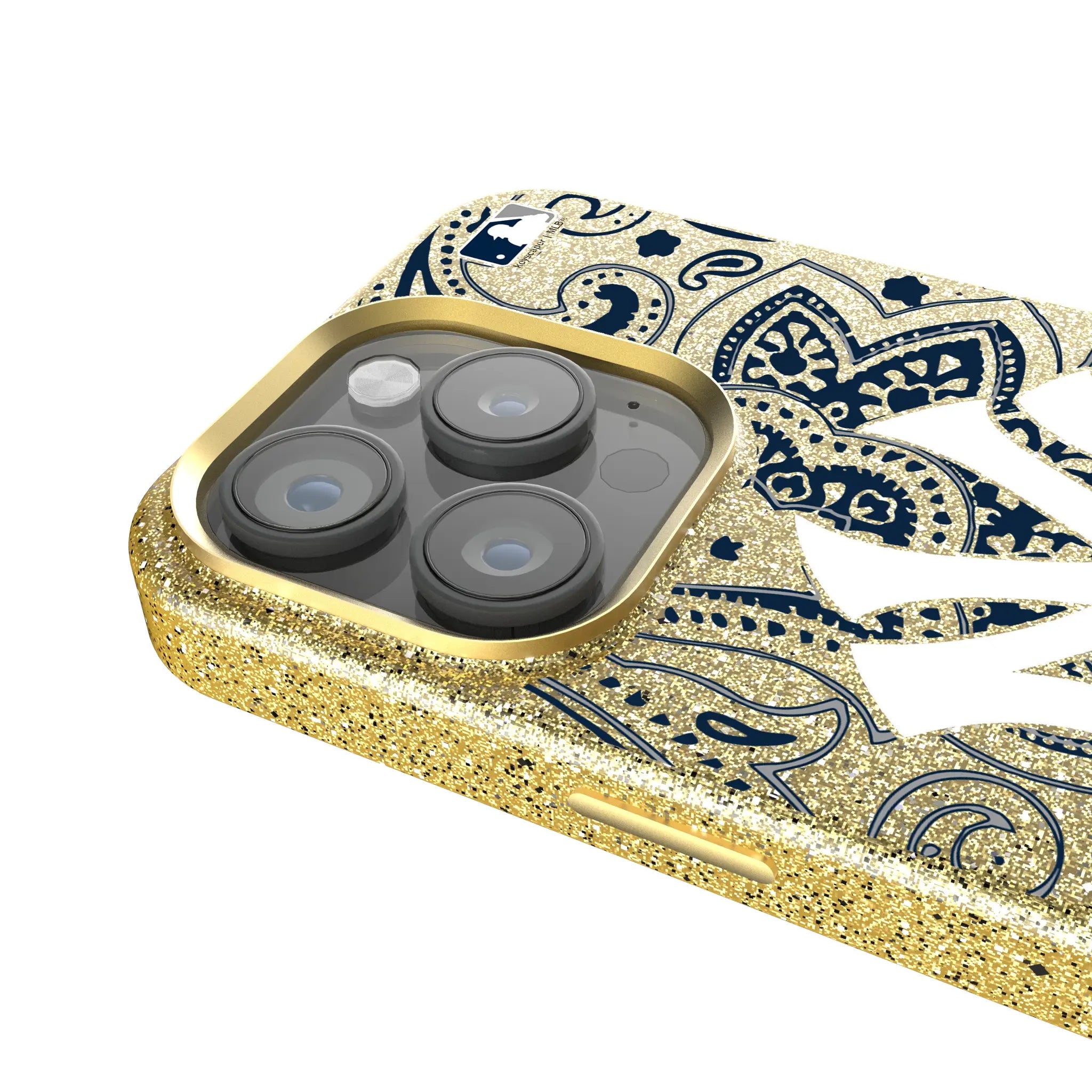 New York Yankees Paisley iPhone Bling Phone Case for Apple iPhone - Detail