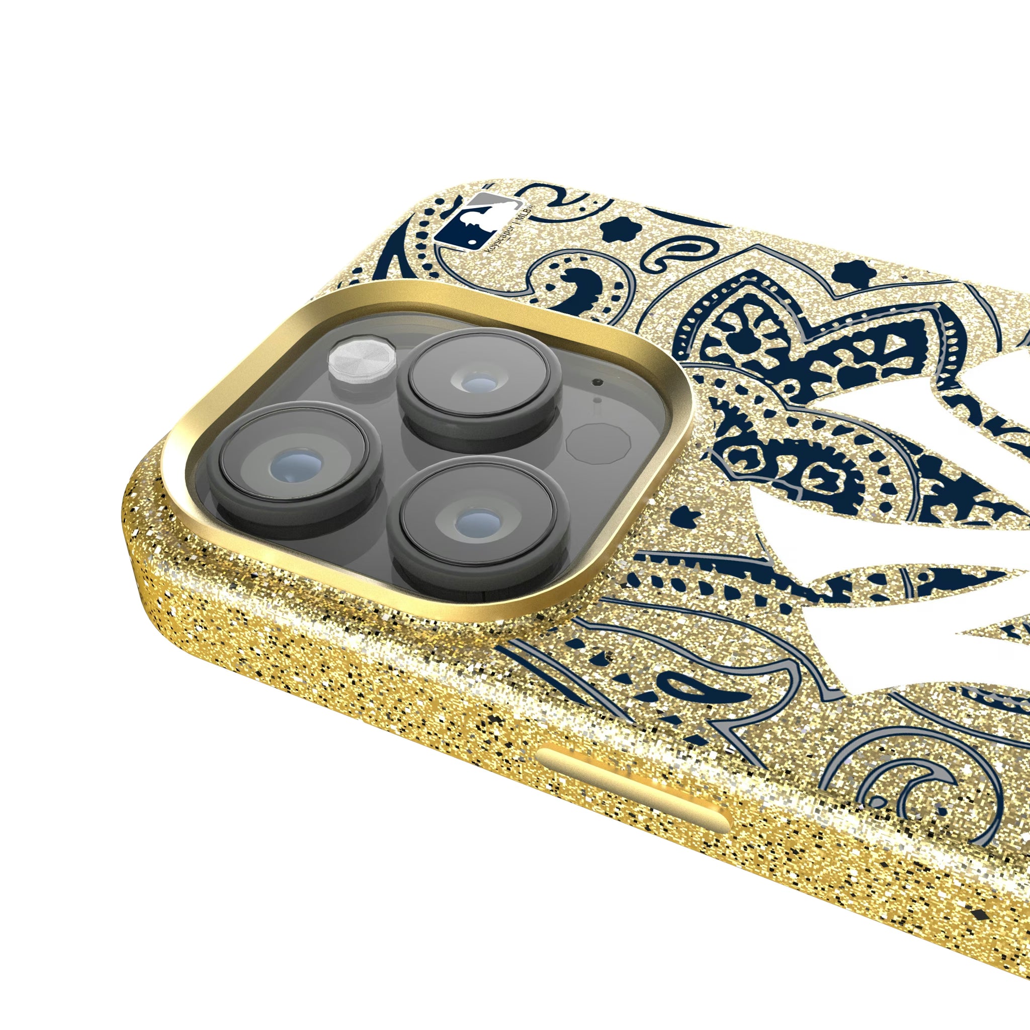 New York Yankees Paisley iPhone Bling Phone Case for Apple iPhone - Detail