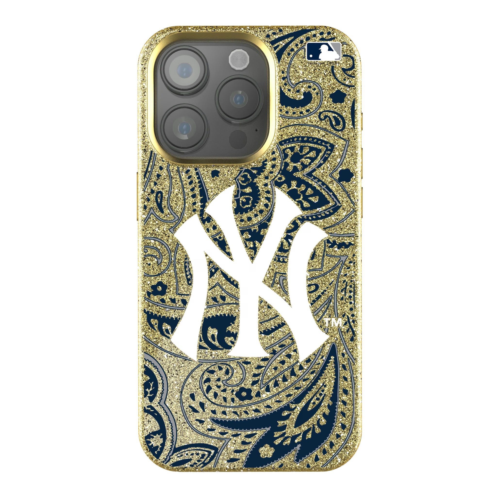 New York Yankees Paisley iPhone Bling Phone Case for Apple iPhone