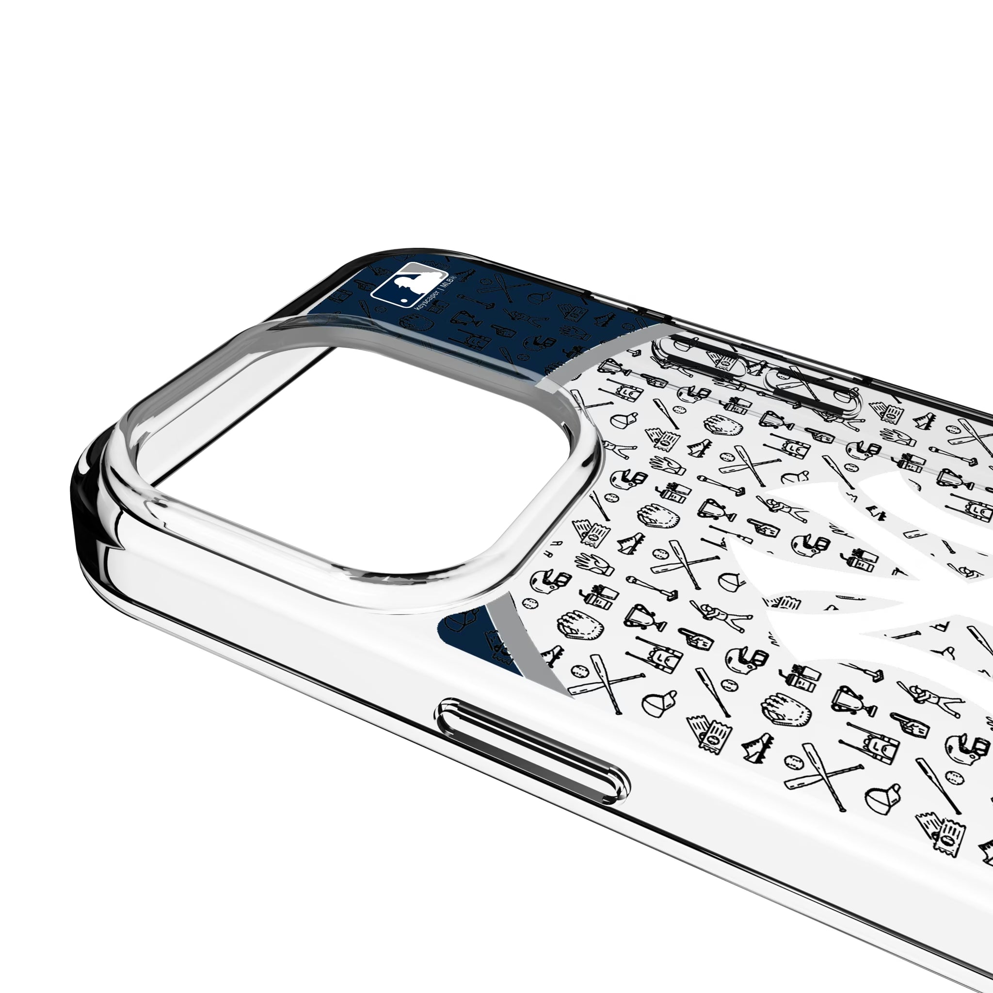 New York Yankees Personalized Circle iPhone Clear Phone Case for Apple iPhone - Detail