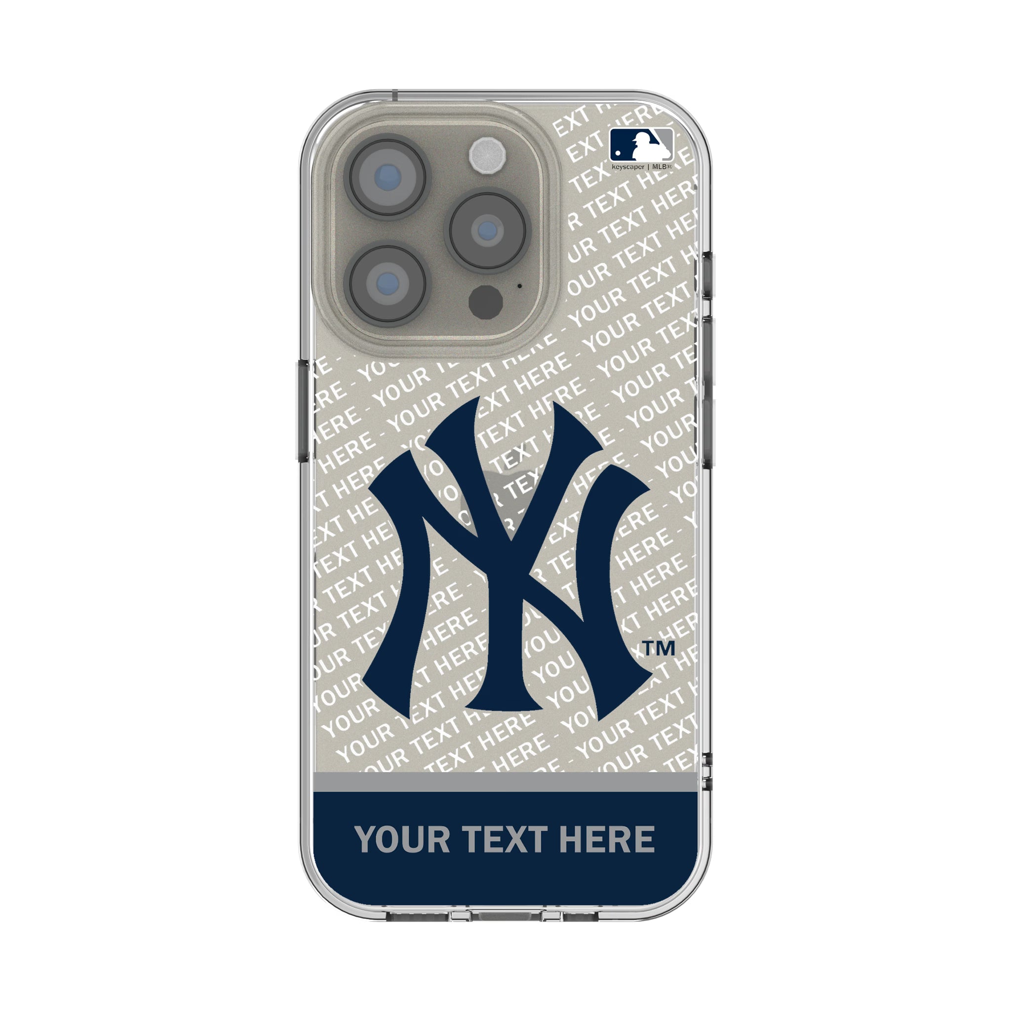 New York Yankees Personalized EndZone Plus iPhone Clear Phone Case for Apple iPhone