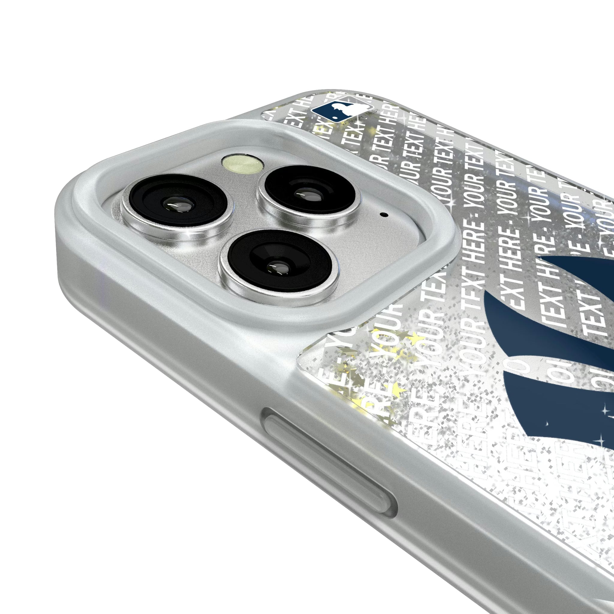 New York Yankees Personalized EndZone Plus iPhone Glitter Phone Case for Apple iPhone - Detail#Device_iPhone 16 Pro