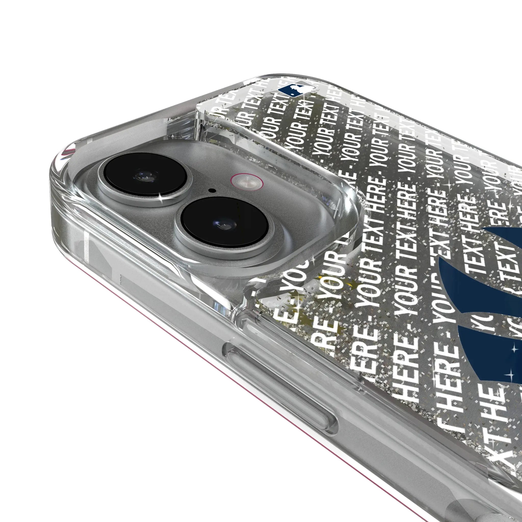 New York Yankees Personalized EndZone Plus iPhone Glitter Phone Case for Apple iPhone - Detail