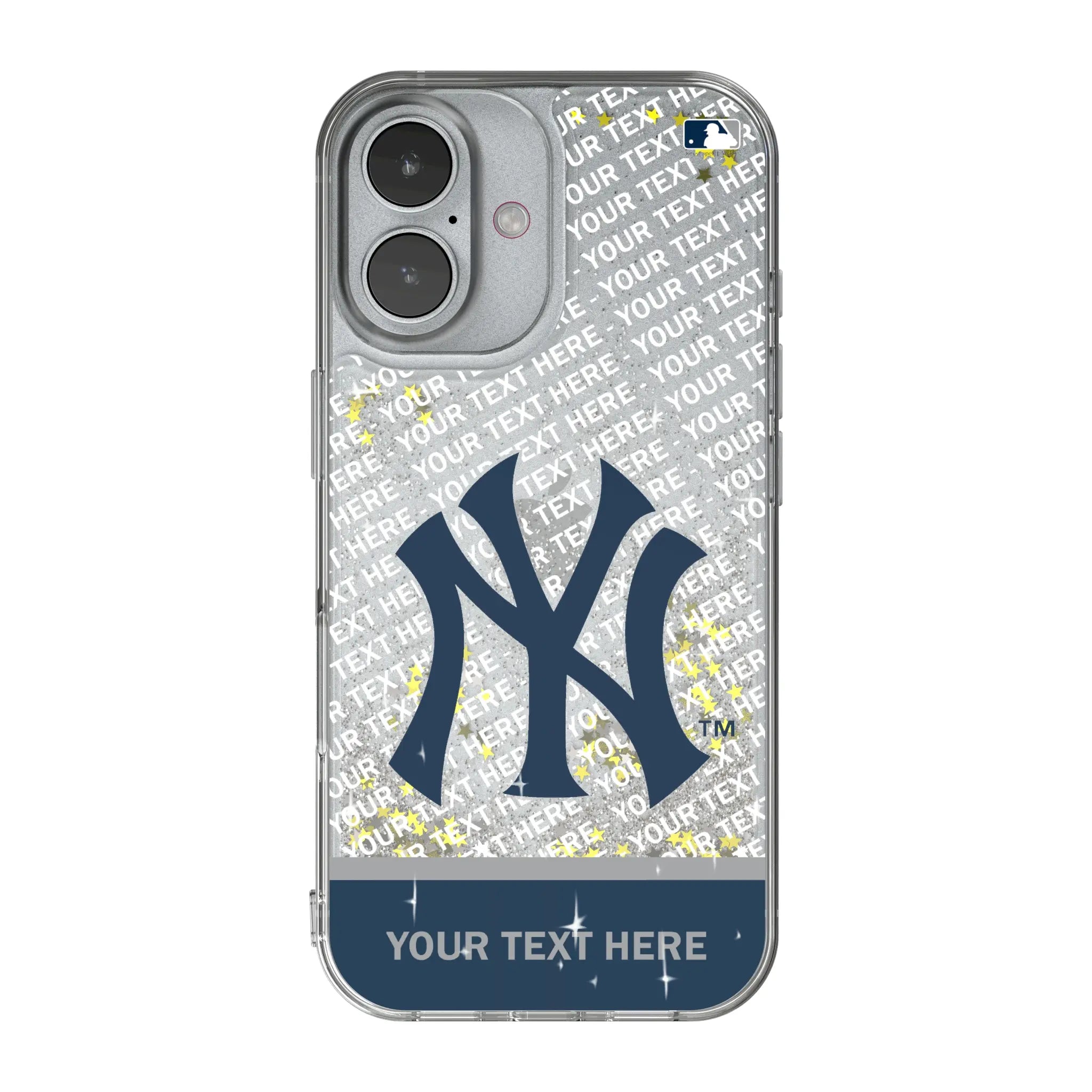 New York Yankees Personalized EndZone Plus iPhone Glitter Phone Case for Apple iPhone